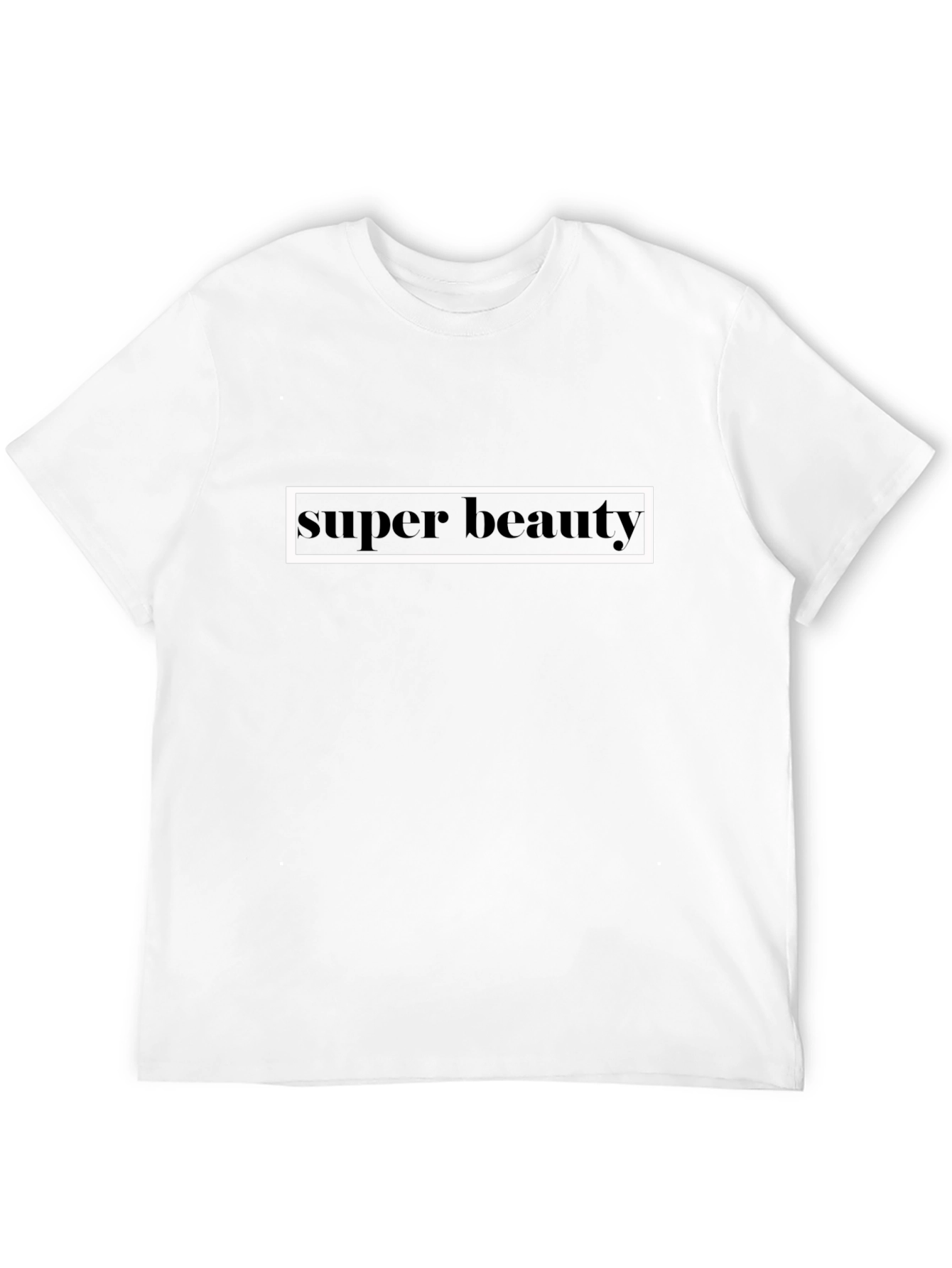 Super Beauty Graphic Tee - Stylish Black T-Shirt
