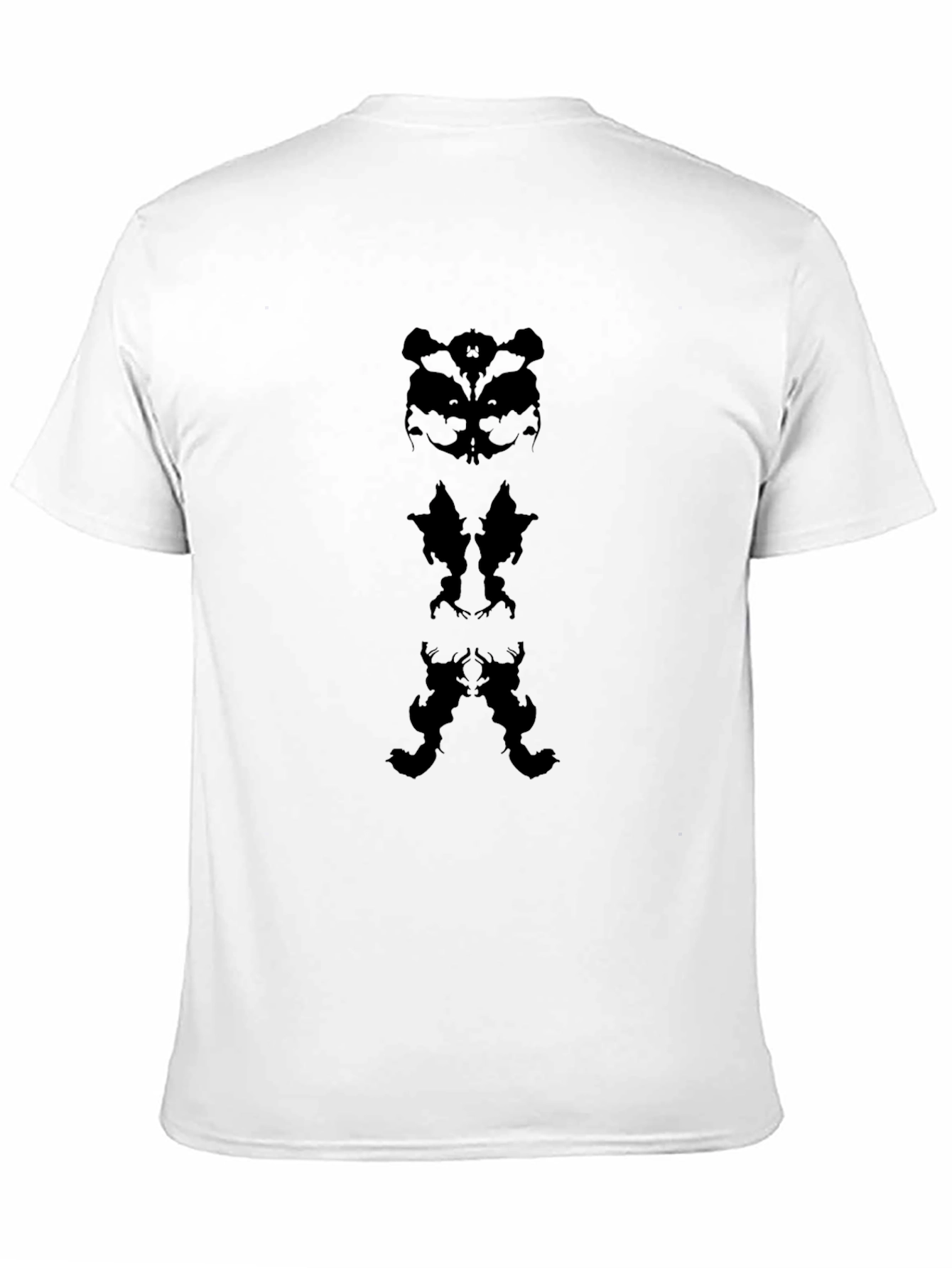 Abstract Rorschach Black T-Shirt