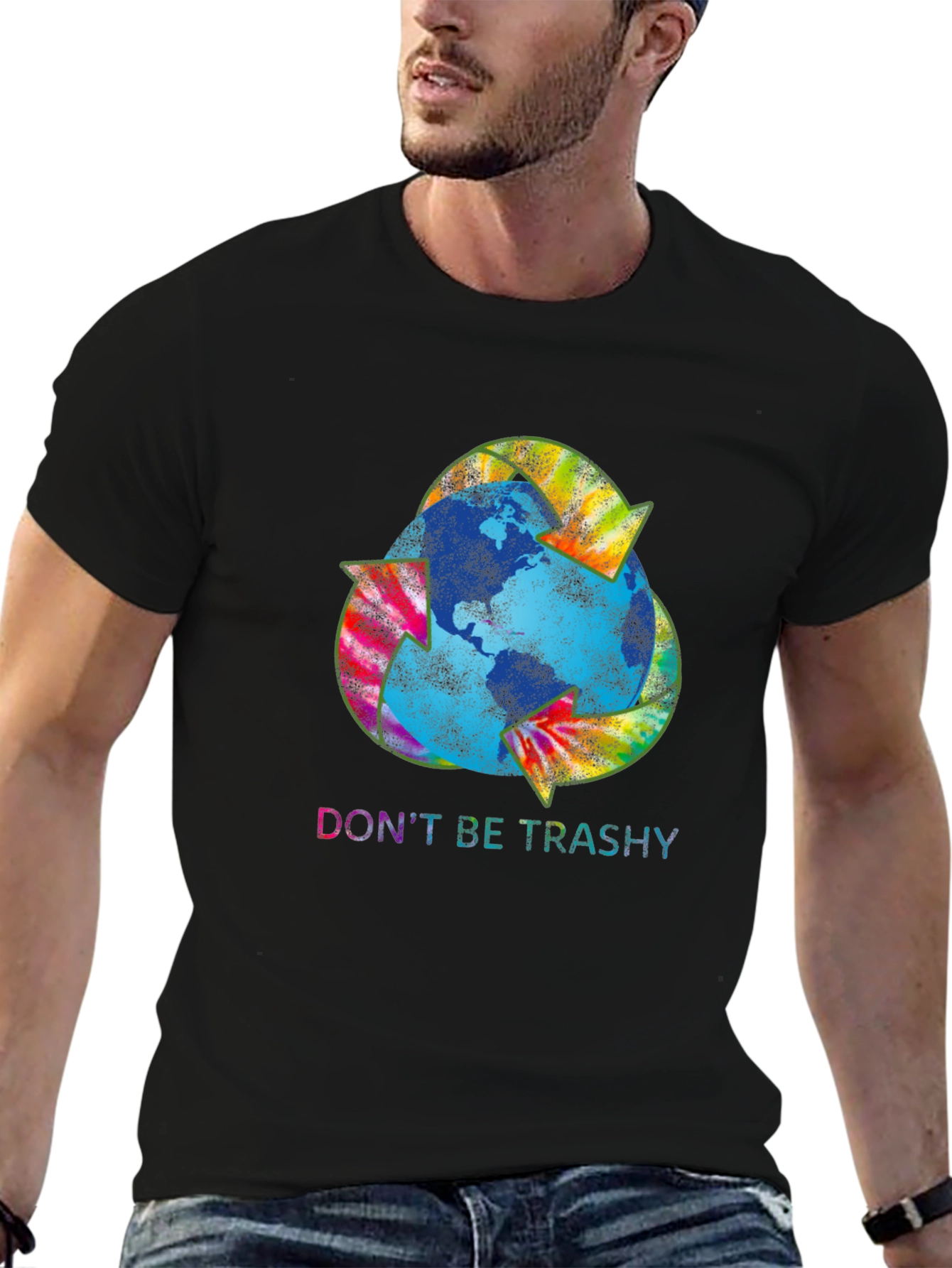 Eco-Friendly Recycle Earth Graphic T-Shirt