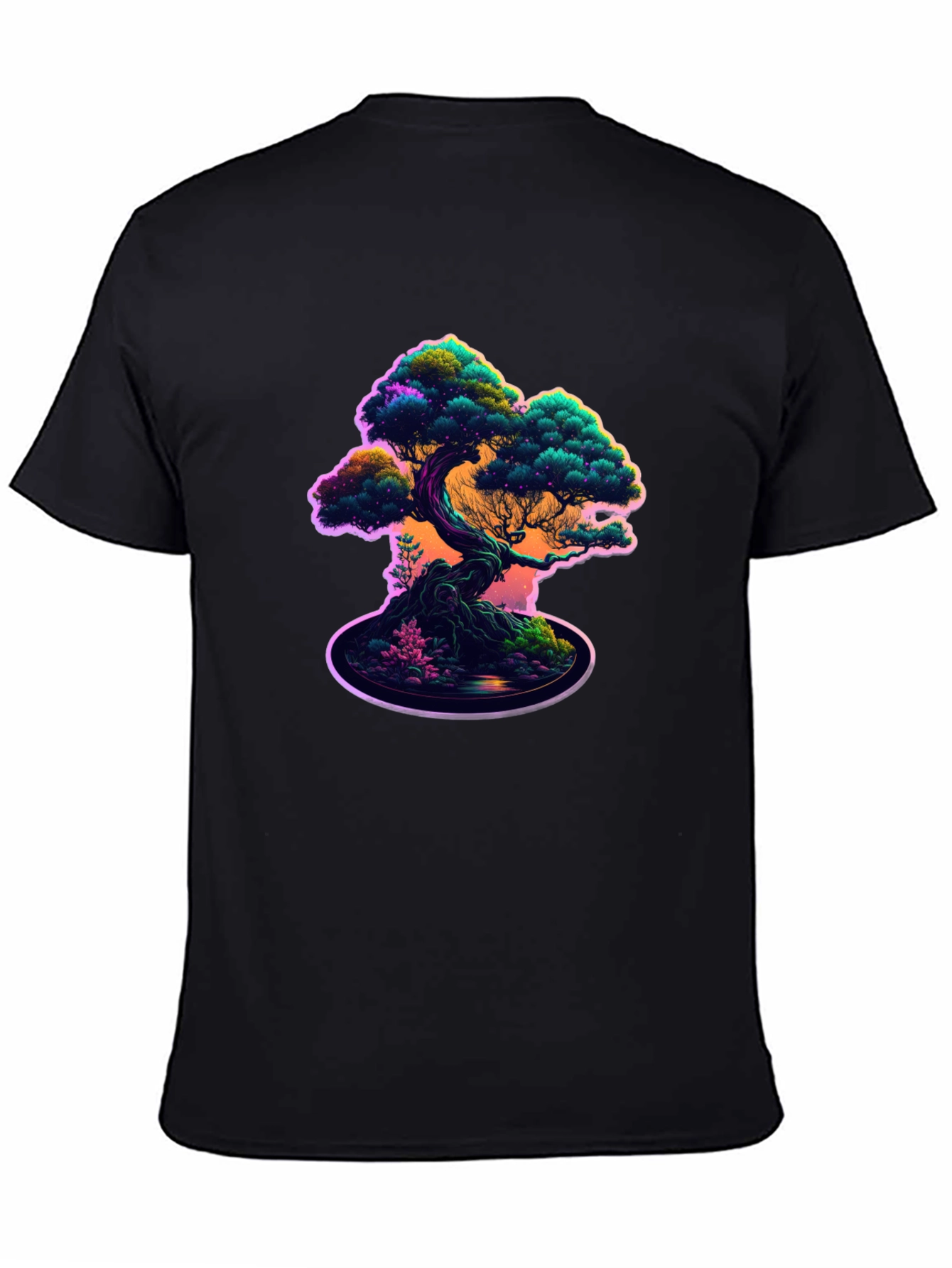 Bonsai Tree Graphic Tee - Cool Nature Design