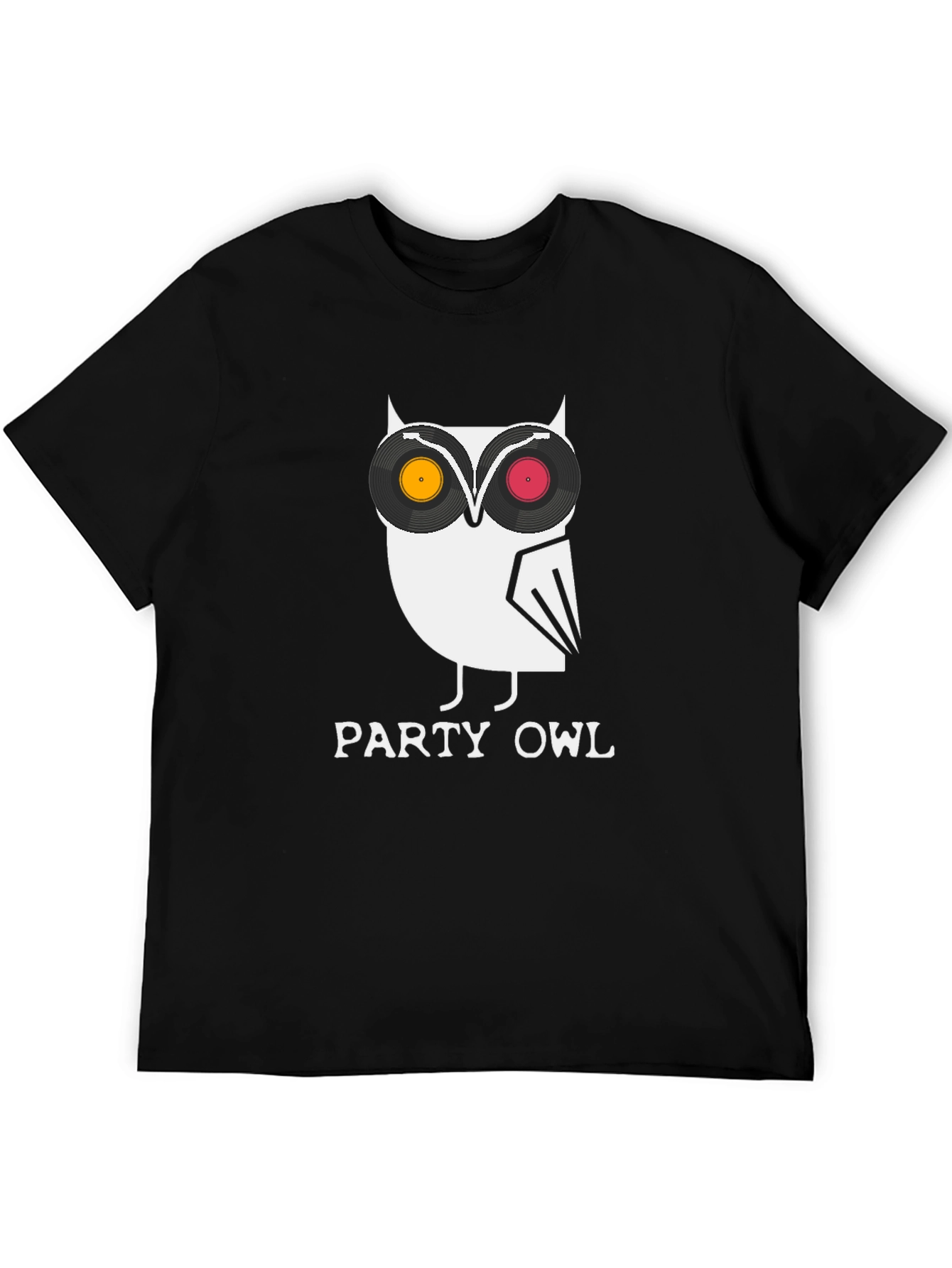 Party Owl Graphic Tee - Cool DJ Bird T-Shirt