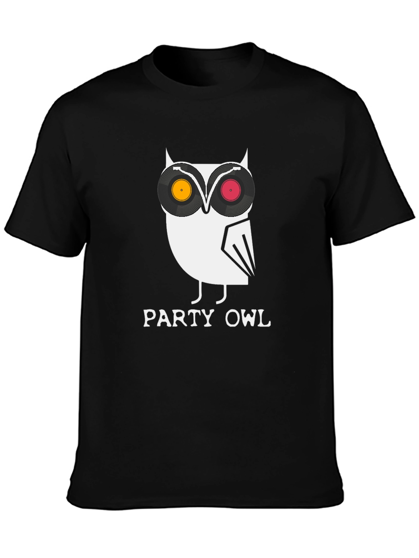 Party Owl Graphic Tee - Cool DJ Bird T-Shirt