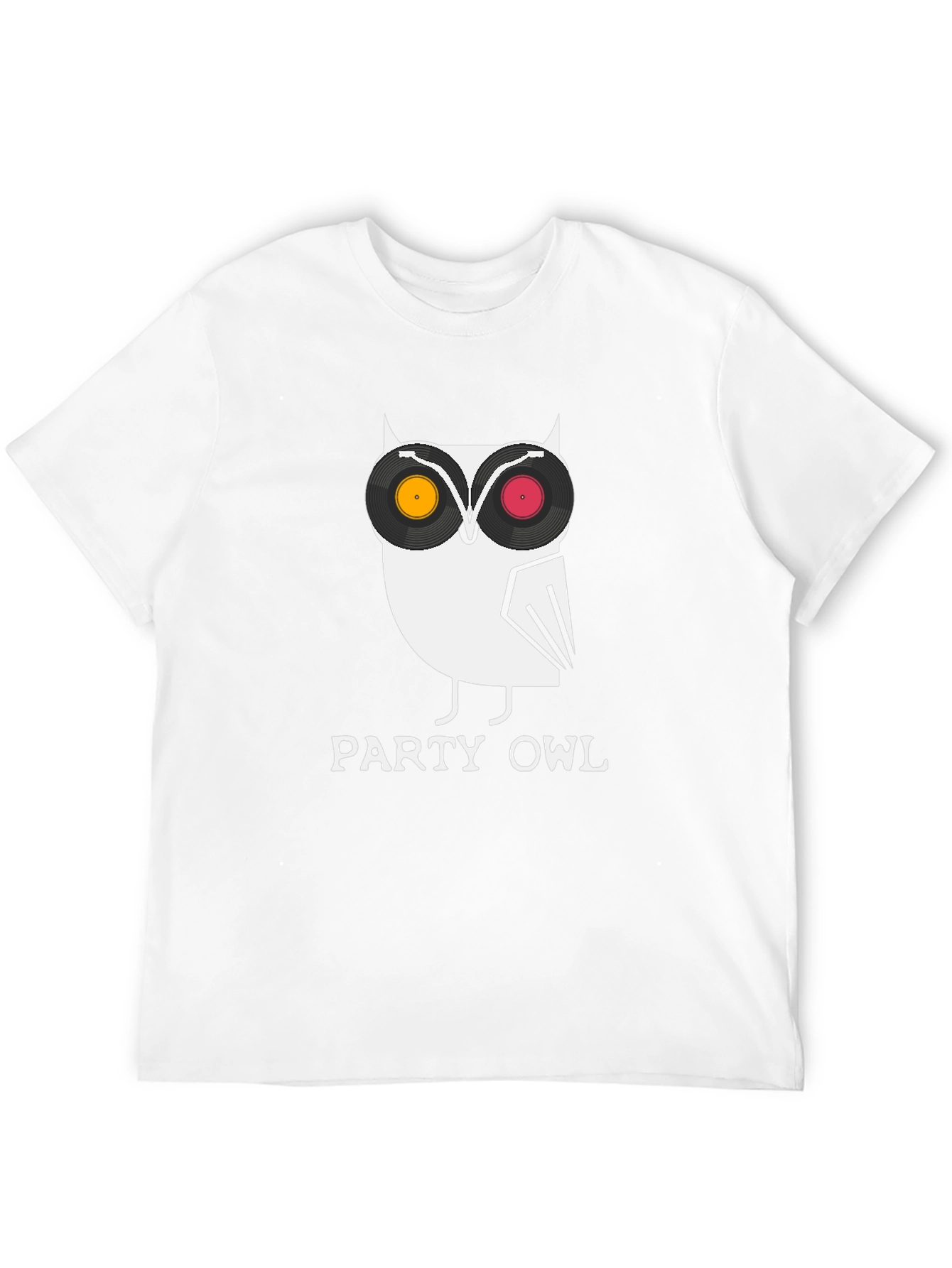Party Owl Graphic Tee - Cool DJ Bird T-Shirt