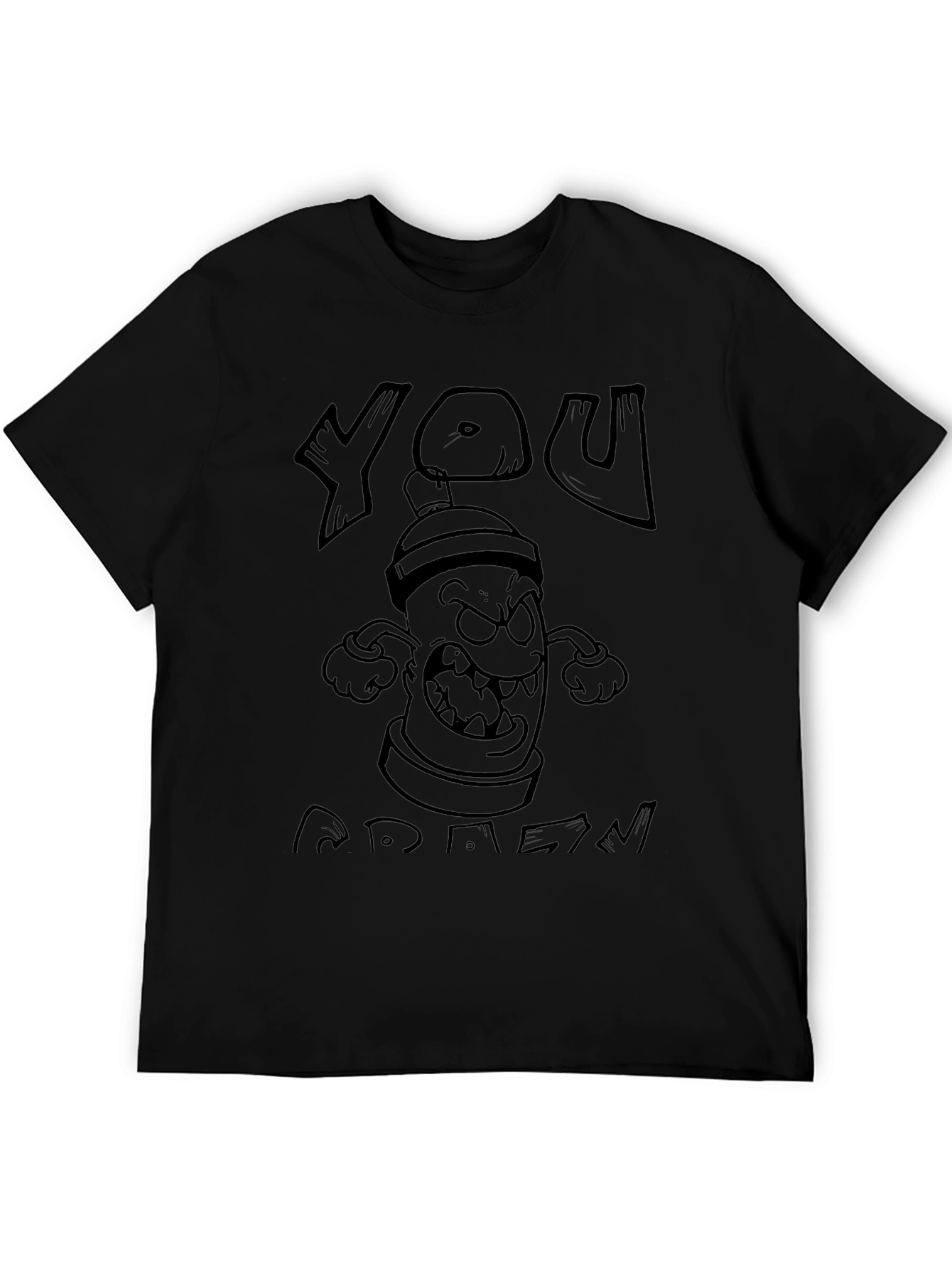 You Mad T-Shirt: Angry Graffiti Cartoon