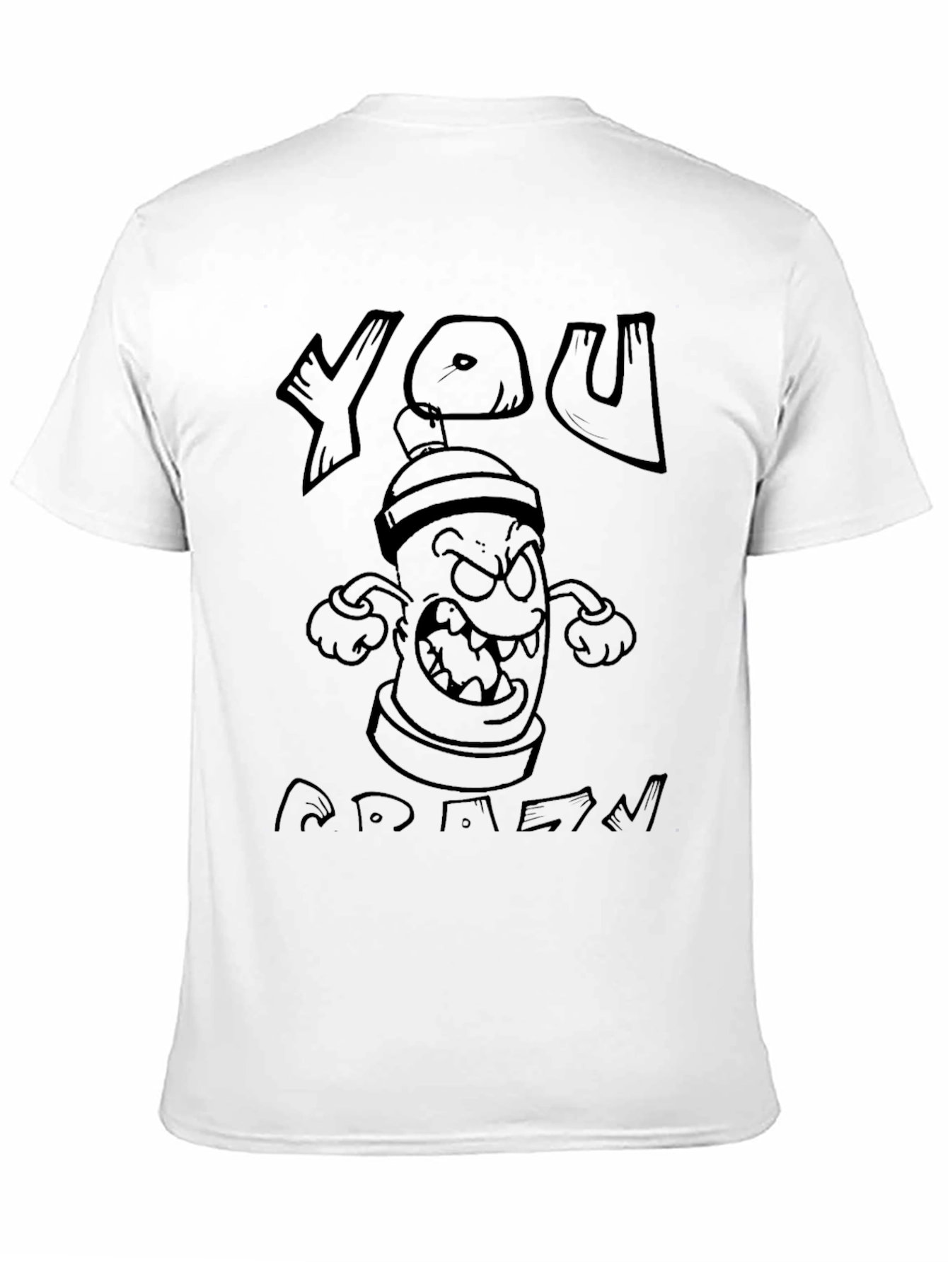 You Mad T-Shirt: Angry Graffiti Cartoon