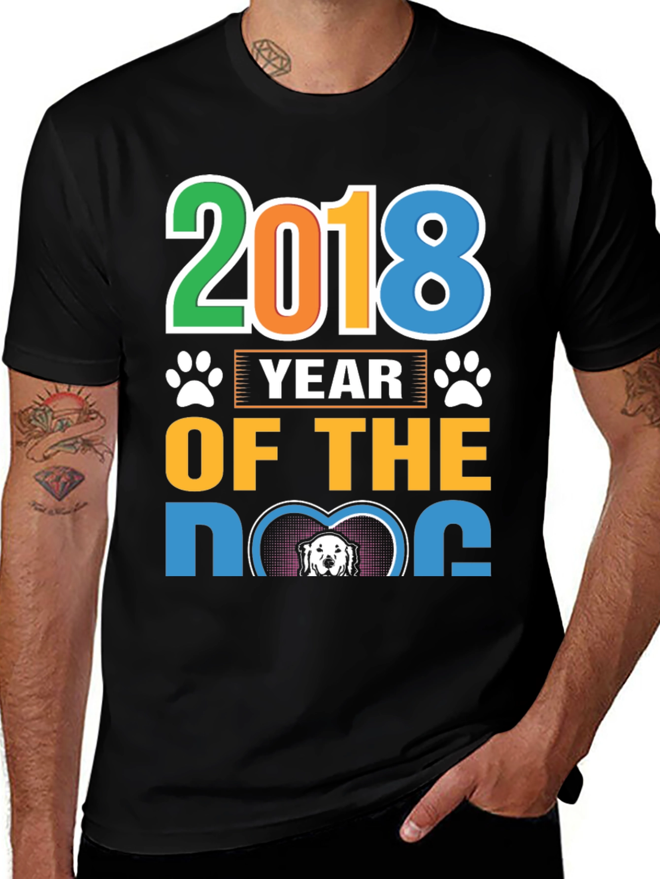 2018 Year of the Dog Graphic Tee