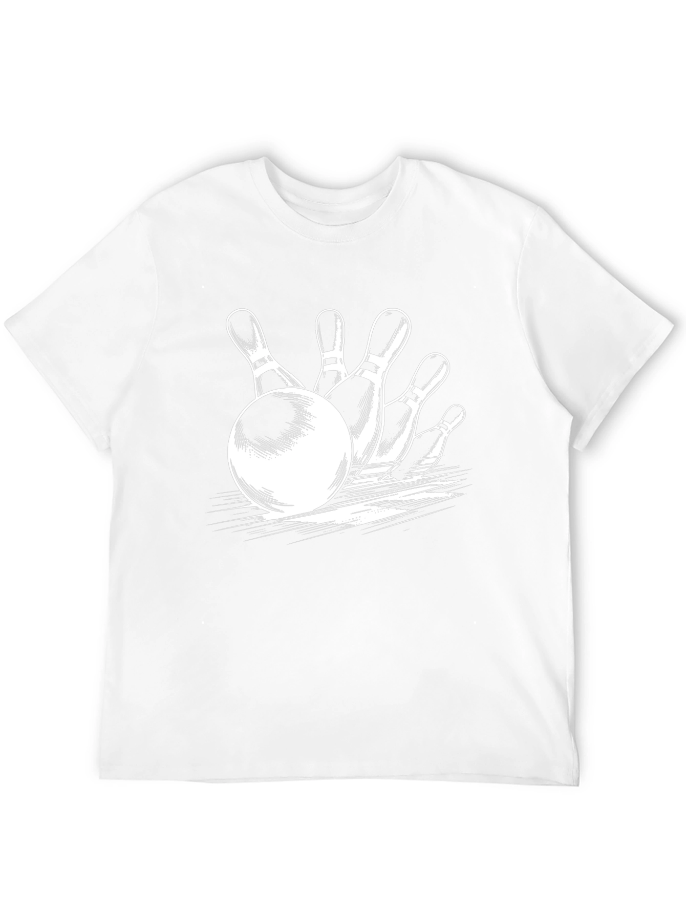 Bowling Strike T-Shirt - Black