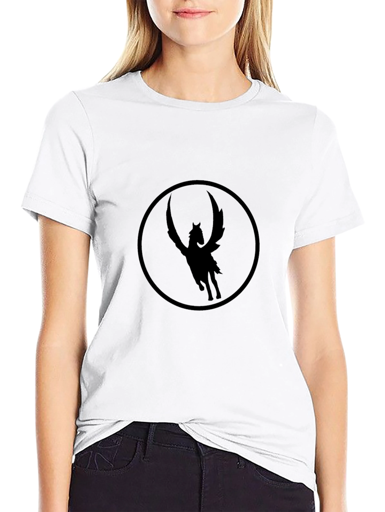 Black Pegasus Graphic Tee - Stylish & Comfortable