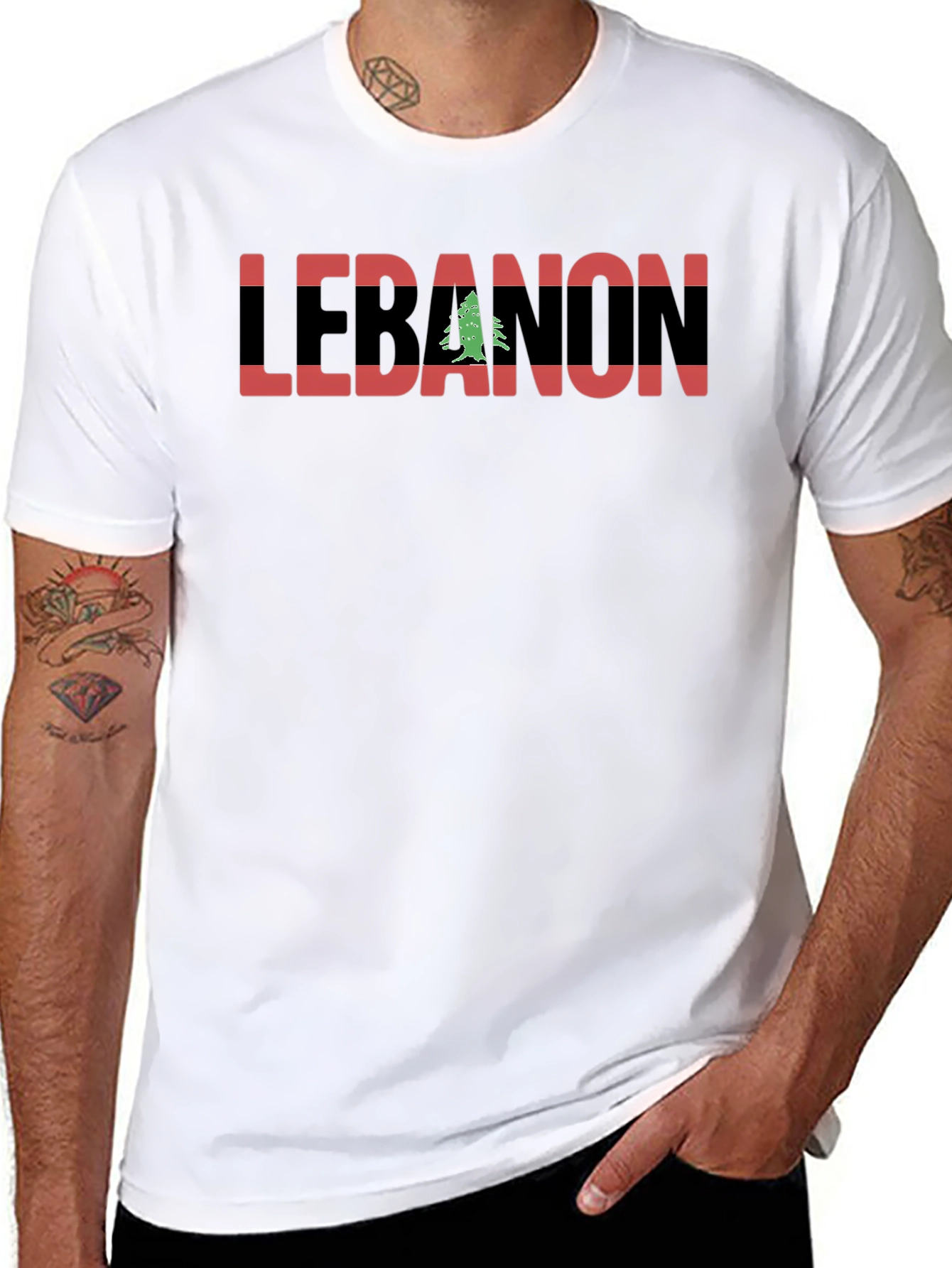 Lebanon Flag T-Shirt - Country Pride Tee