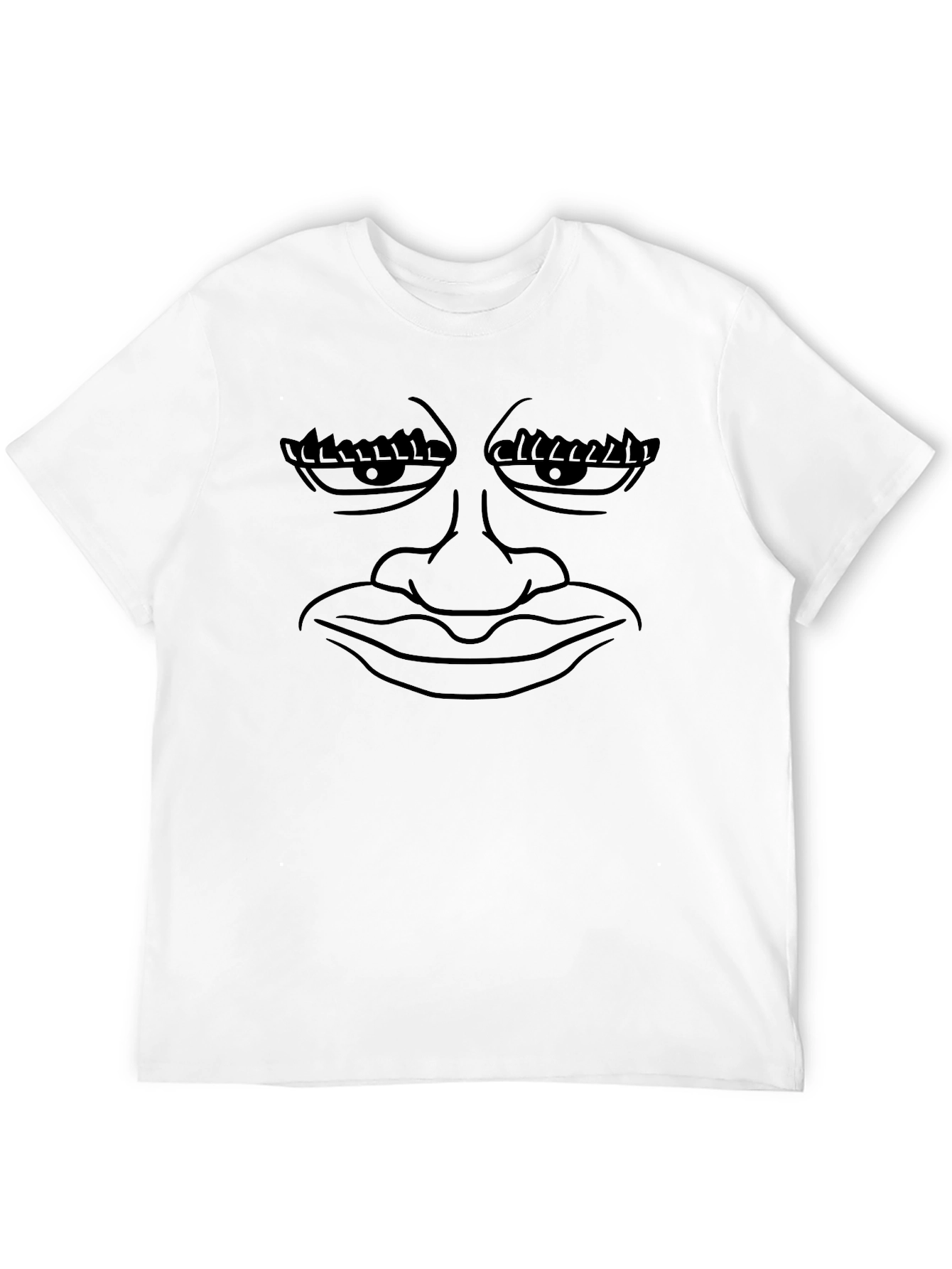 Funny Face Black T-Shirt - Express Yourself!