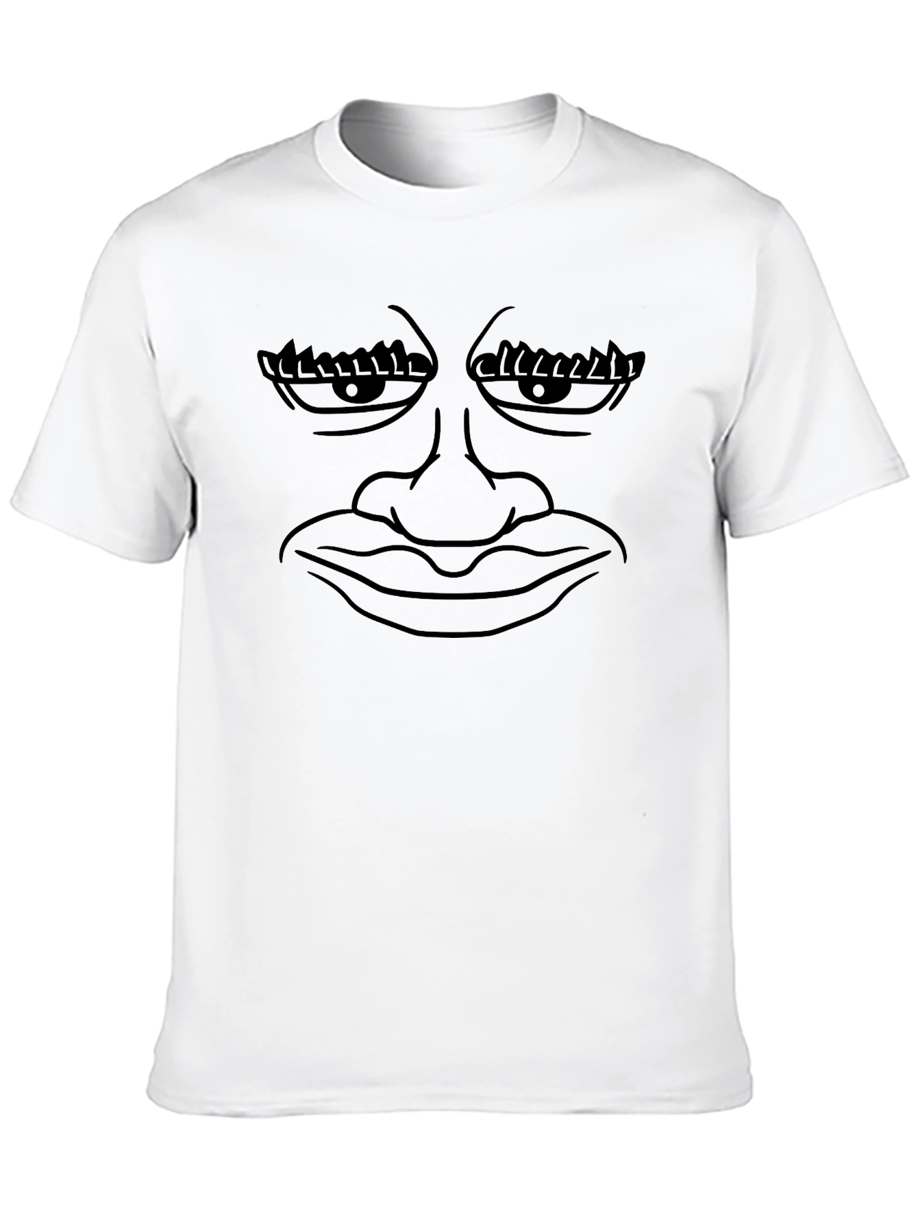 Funny Face Black T-Shirt - Express Yourself!