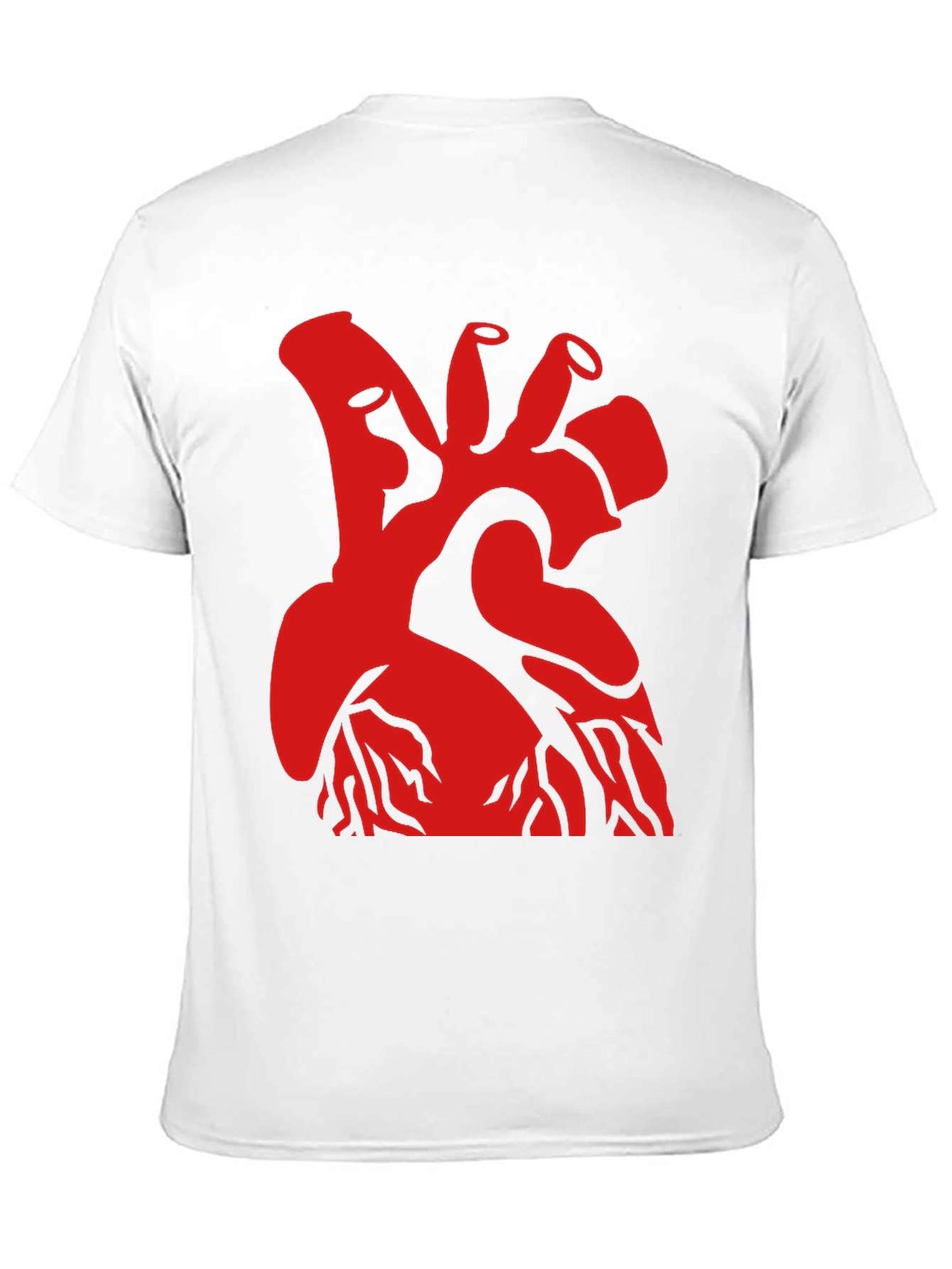 Red Heart Graphic Black T-Shirt