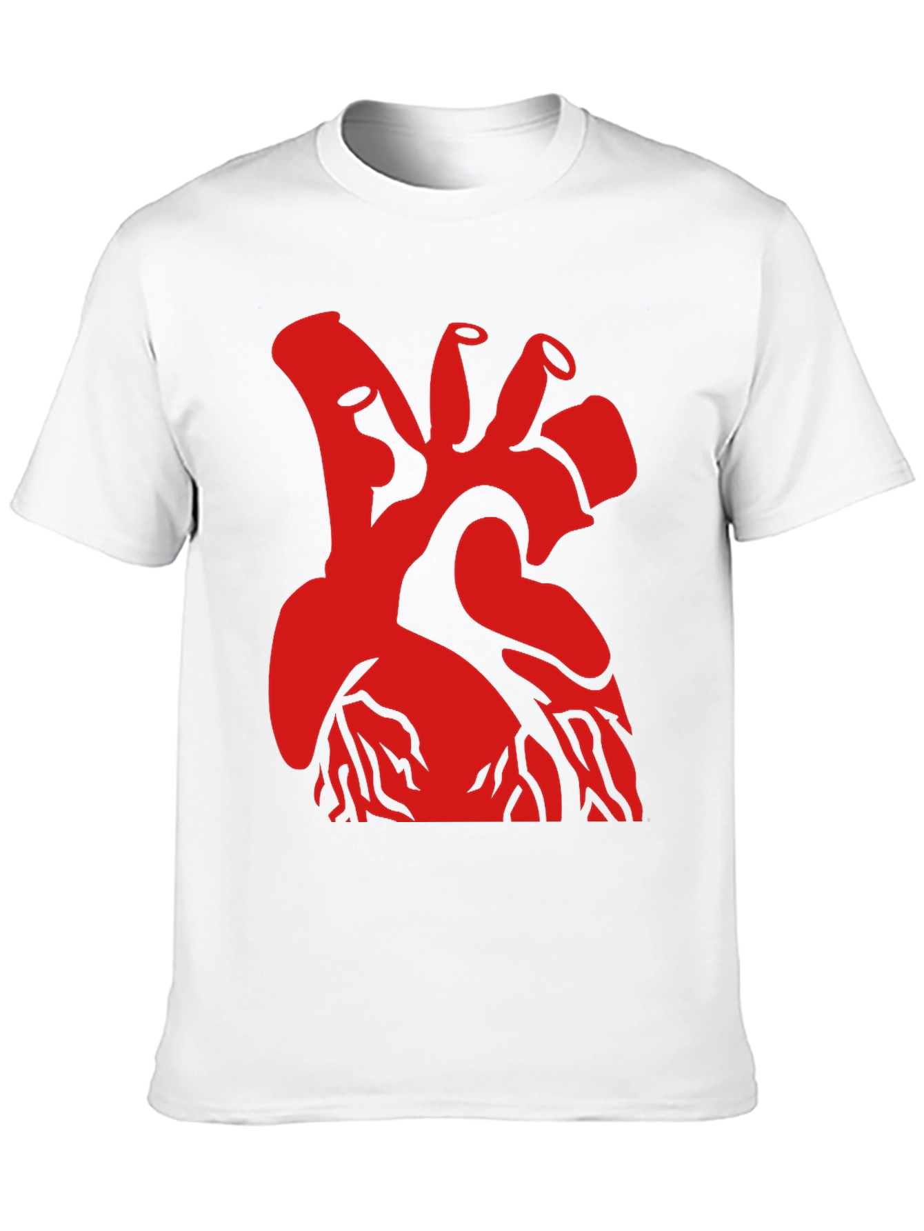 Red Heart Graphic Black T-Shirt