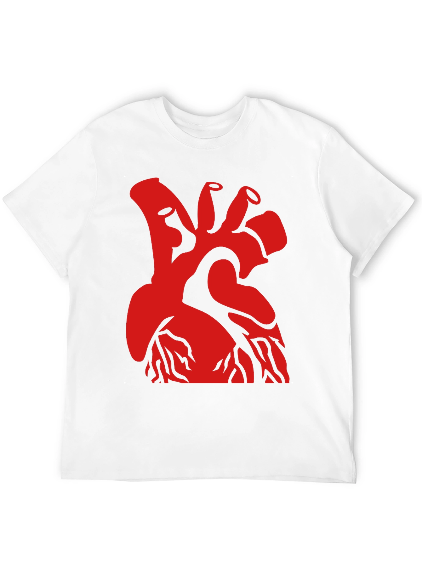 Red Heart Graphic Black T-Shirt