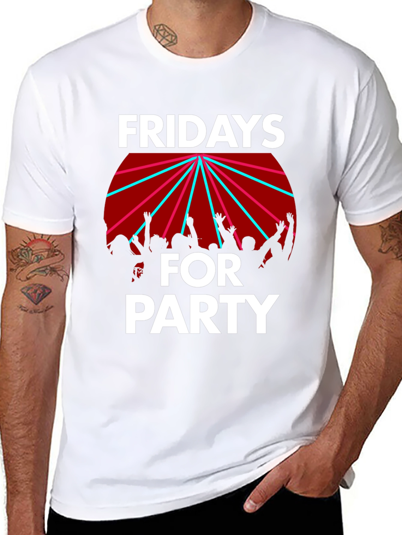 Fridays for Party Graphic Tee - Black