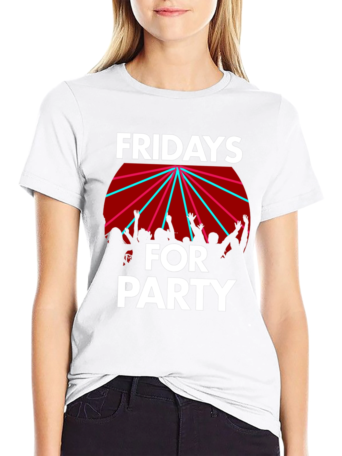 Fridays for Party Graphic Tee - Black