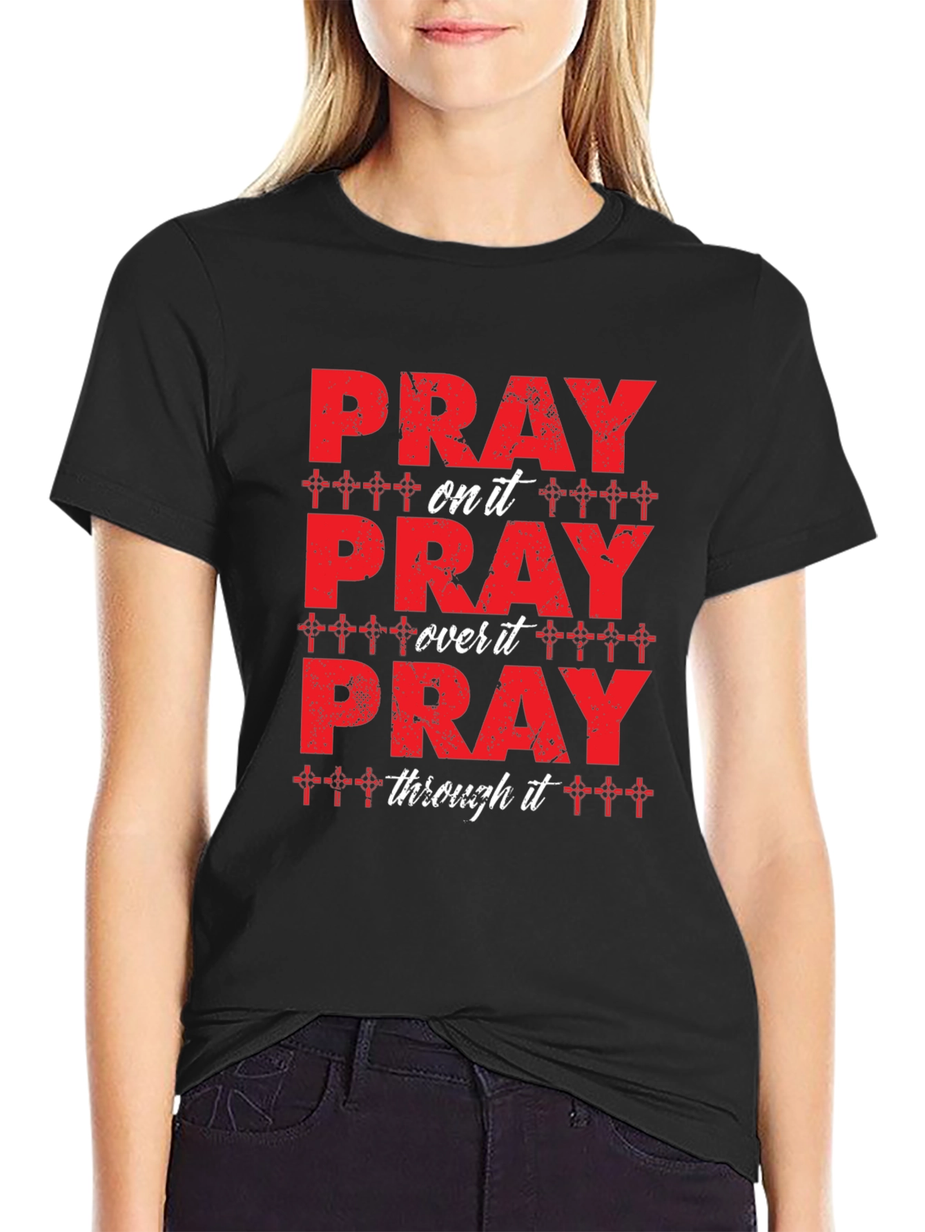 Pray On It T-Shirt Christian Tee