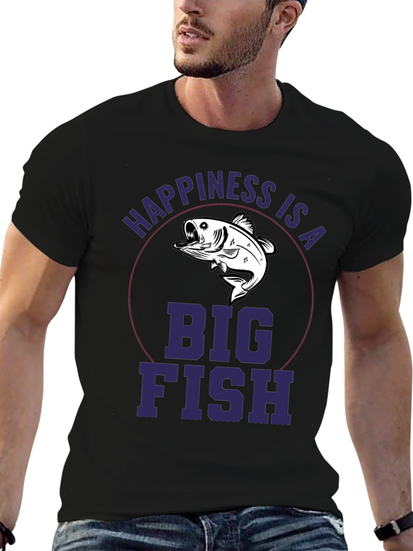 Happiness is a Big Fish Graphic Tee