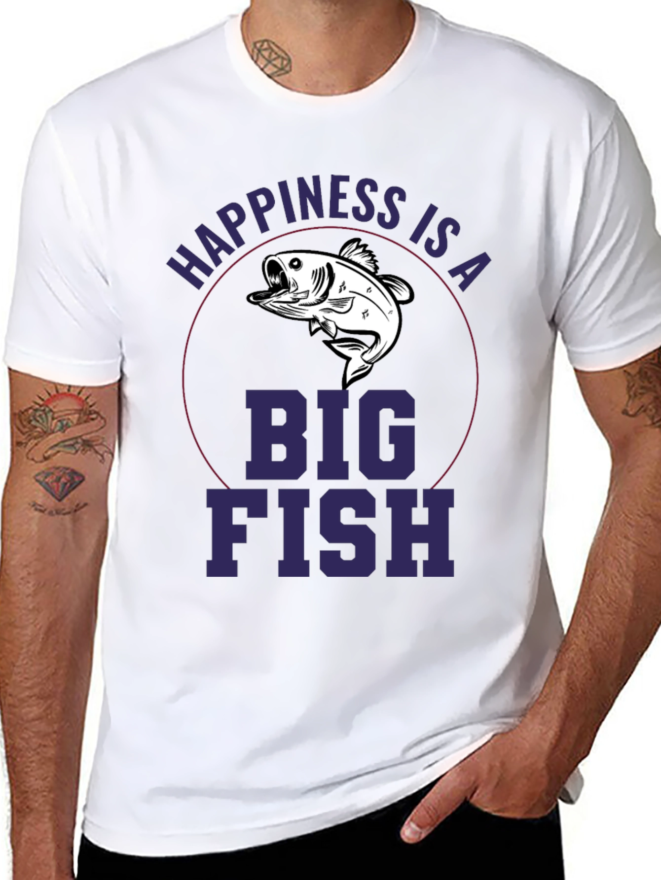 Happiness is a Big Fish Graphic Tee