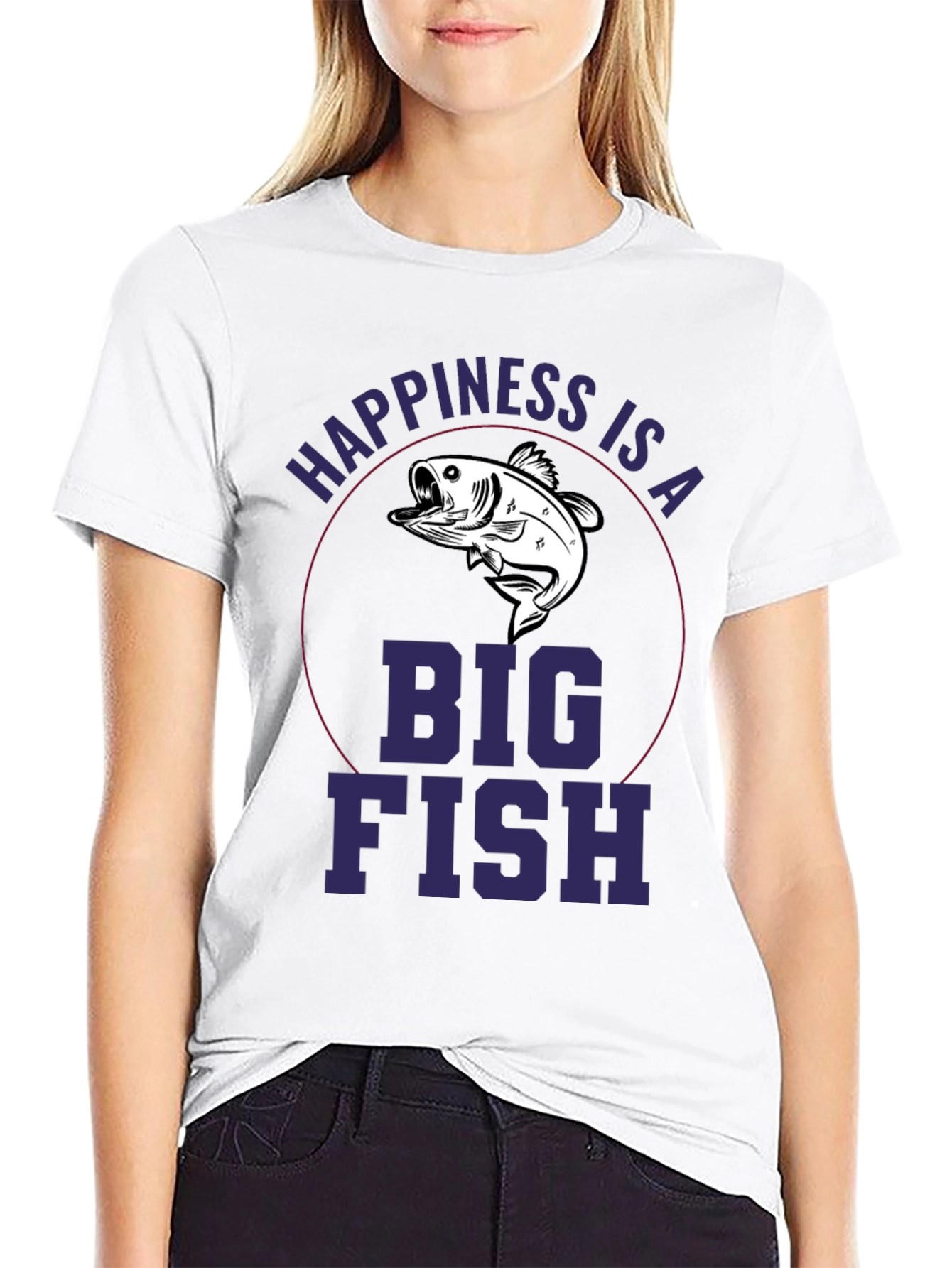 Happiness is a Big Fish Graphic Tee