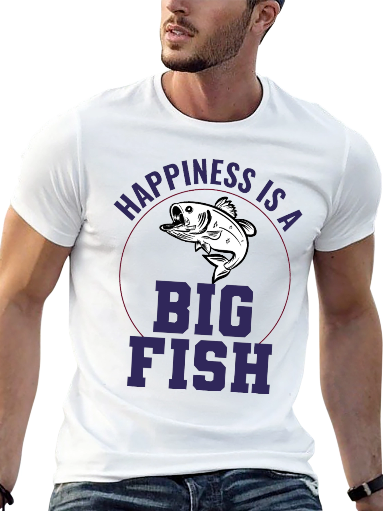 Happiness is a Big Fish Graphic Tee