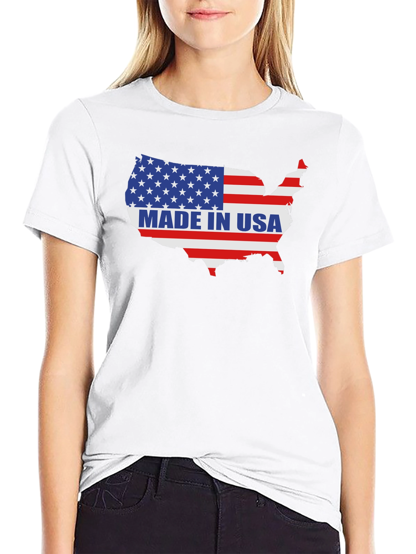 Made in USA Flag T-Shirt Patriotic America