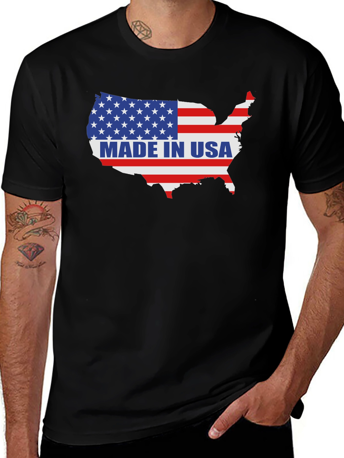 Made in USA Flag T-Shirt Patriotic America