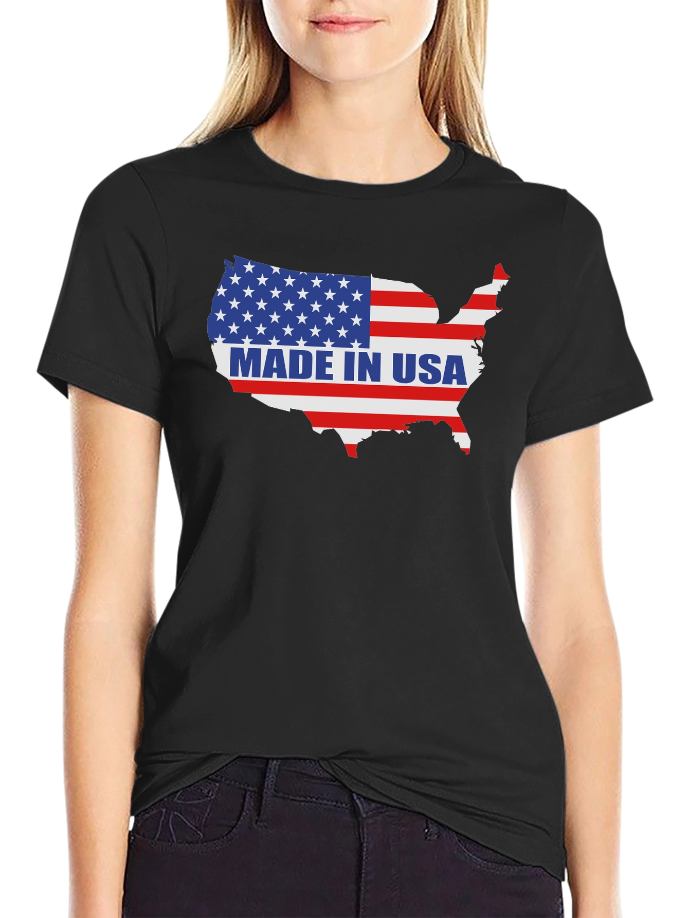 Made in USA Flag T-Shirt Patriotic America
