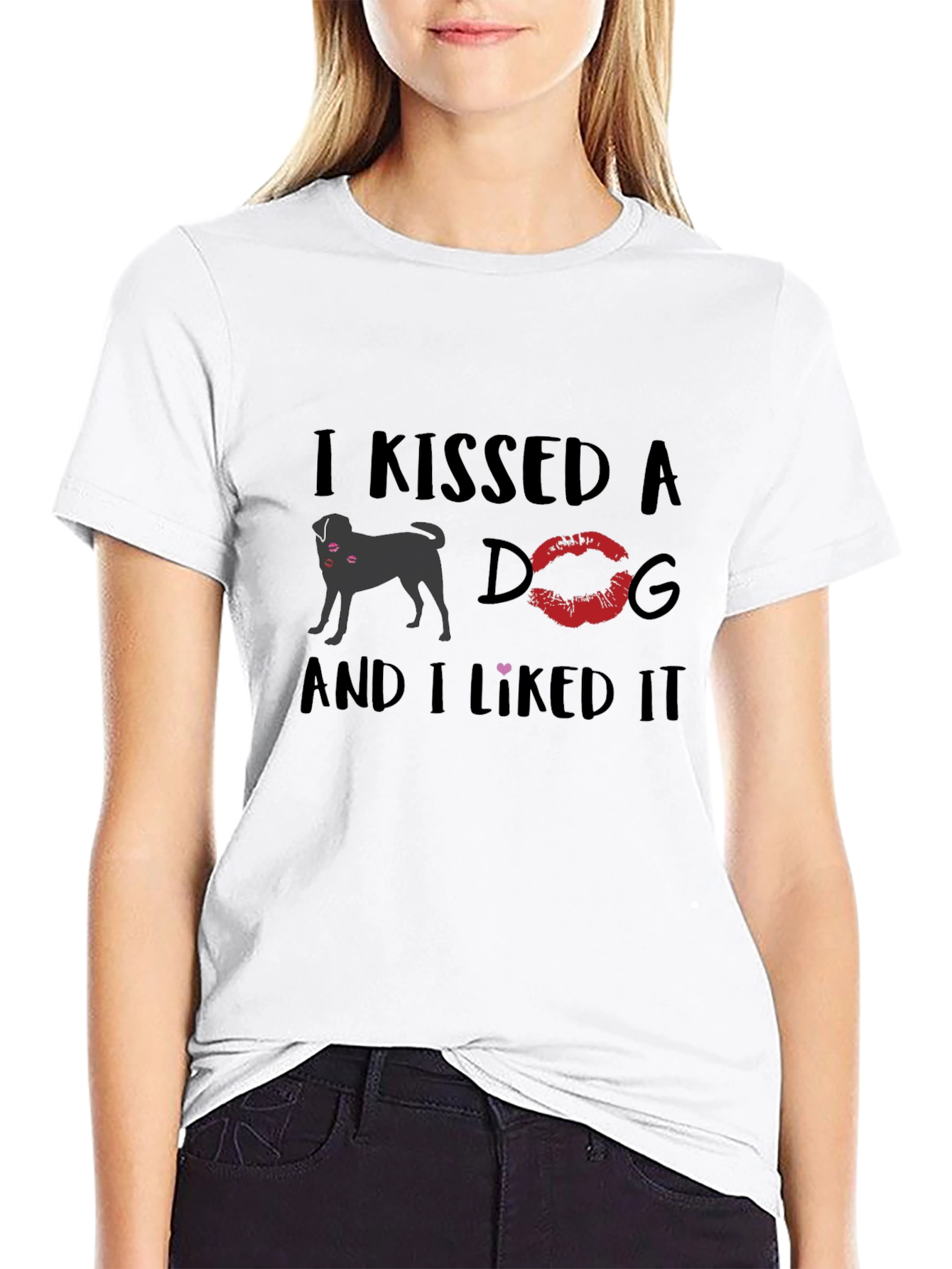 Kissed a Dog Graphic Tee - Unisex Cotton T-Shirt