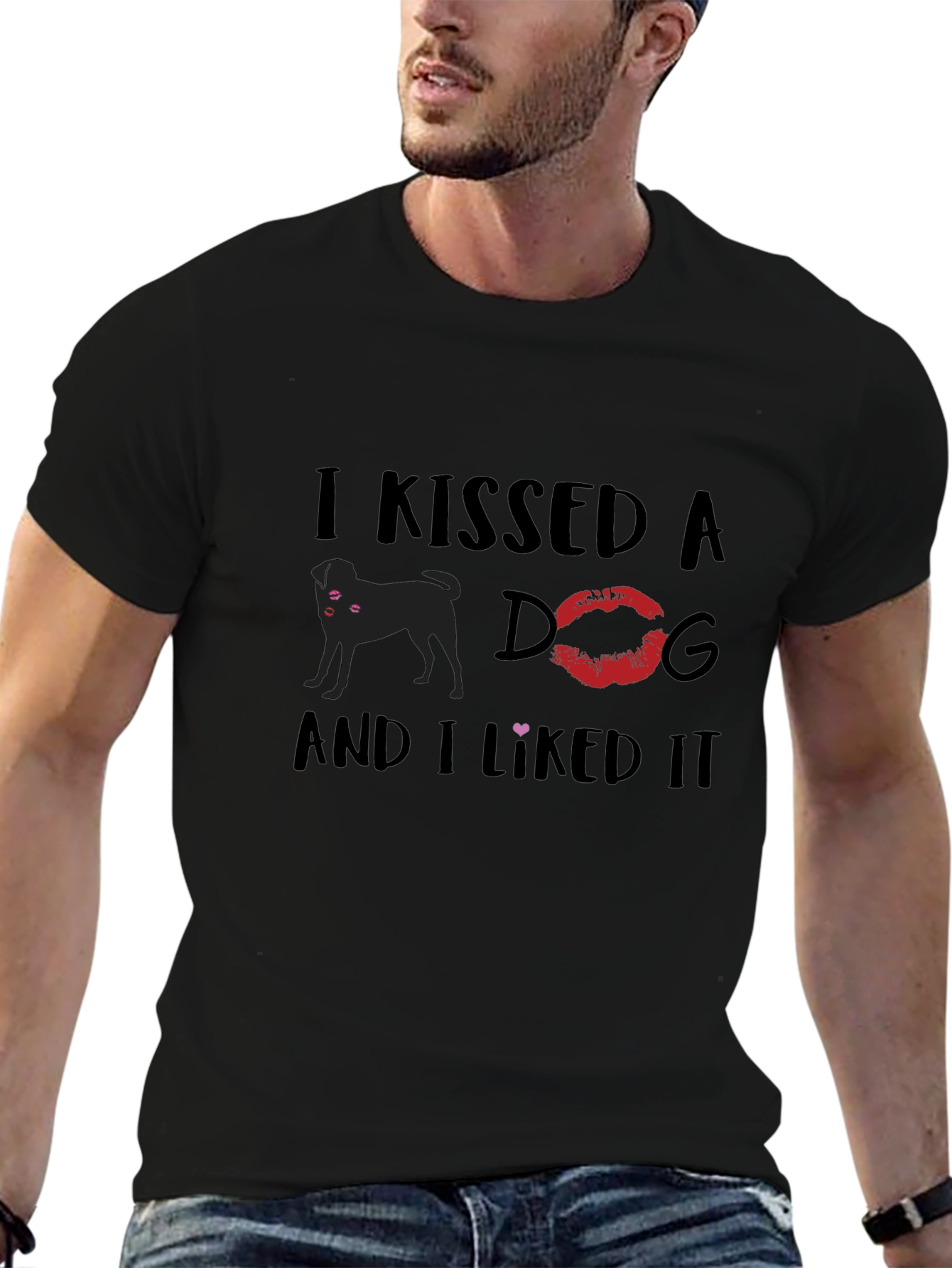 Kissed a Dog Graphic Tee - Unisex Cotton T-Shirt