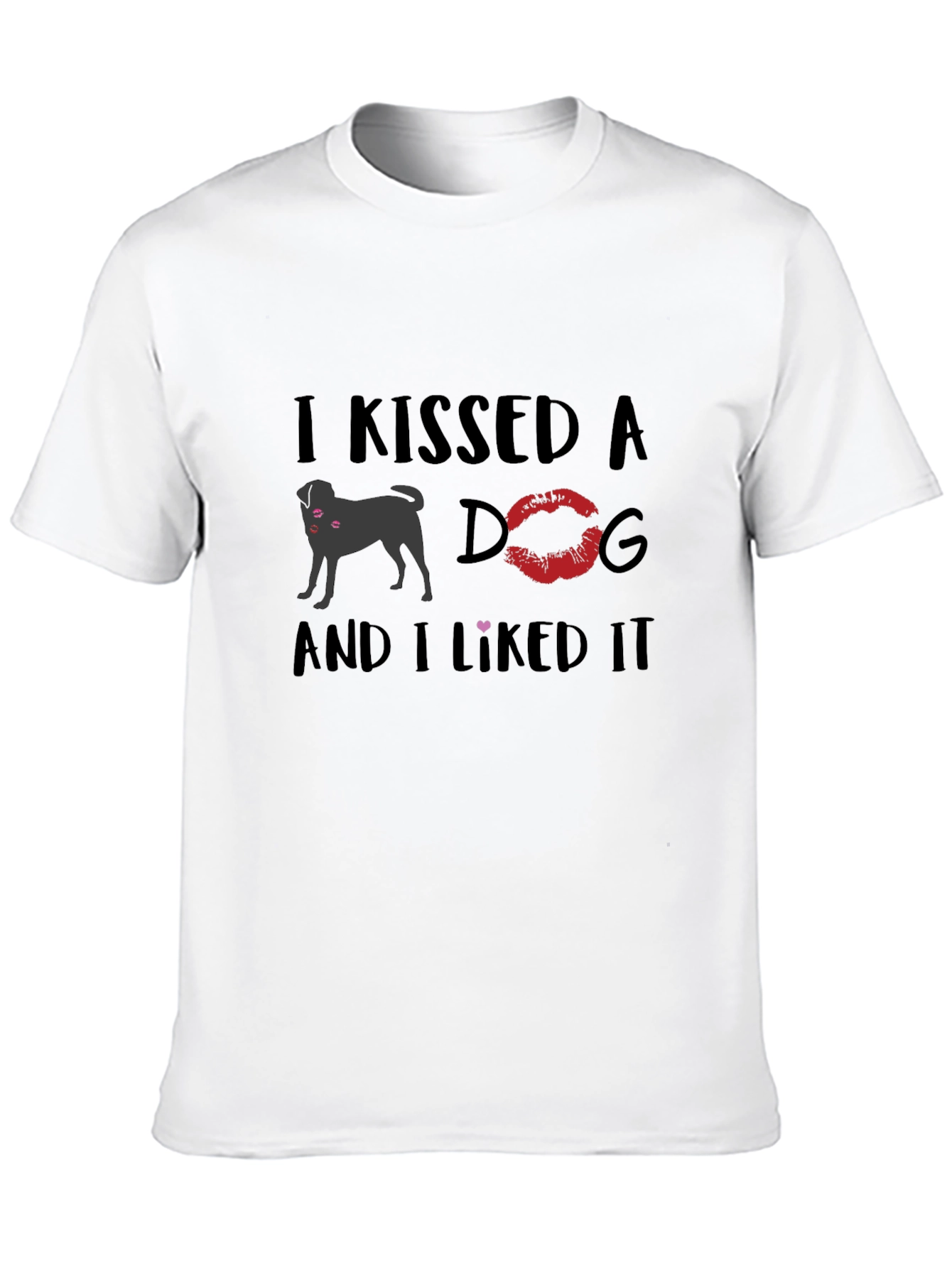 Kissed a Dog Graphic Tee - Unisex Cotton T-Shirt