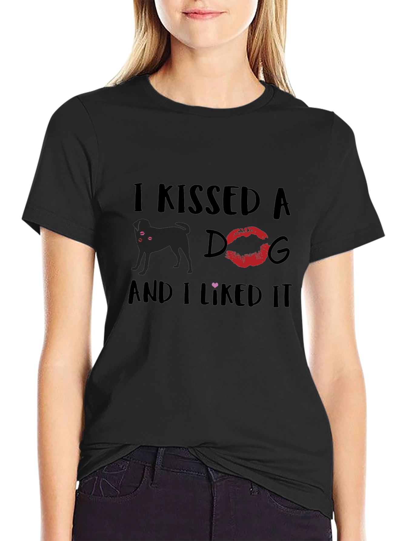 Kissed a Dog Graphic Tee - Unisex Cotton T-Shirt