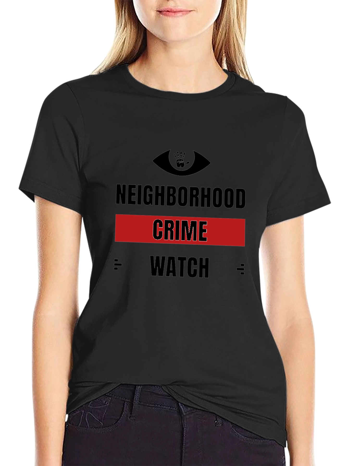 Neighborhood Crime Watch Graphic T-Shirt