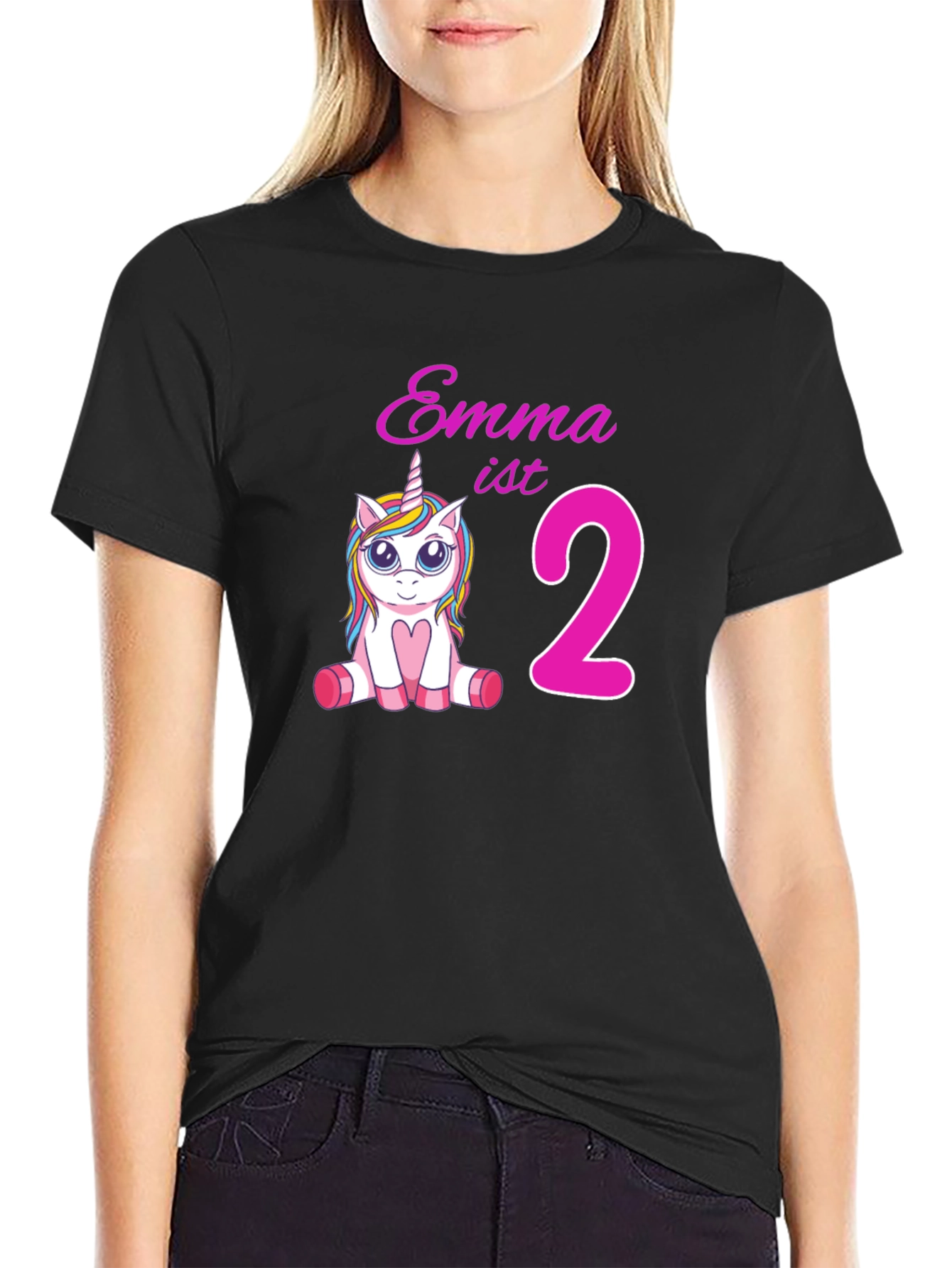 Emmas 2nd Birthday Unicorn T-Shirt