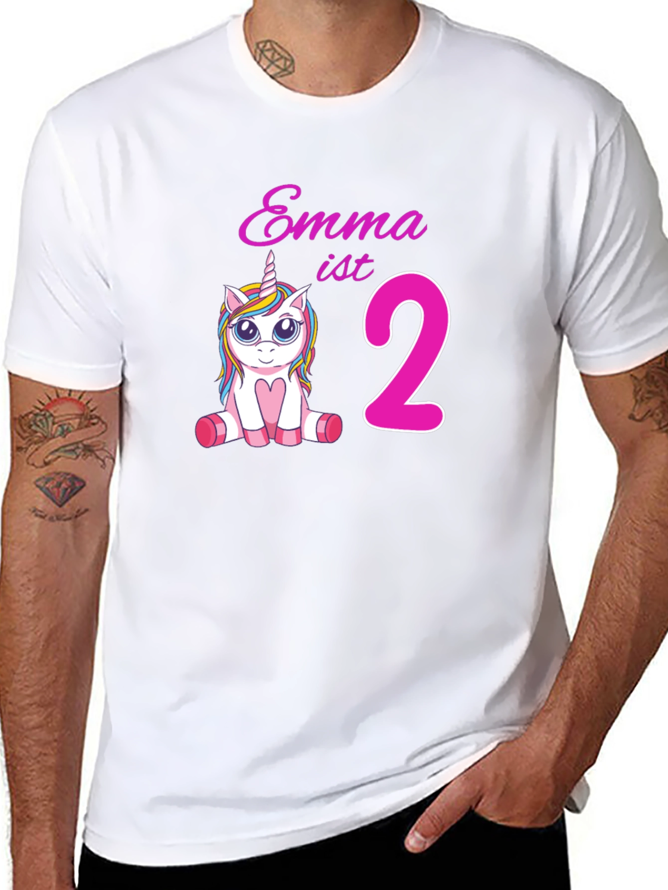 Emmas 2nd Birthday Unicorn T-Shirt