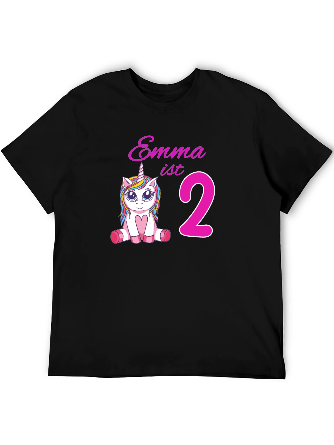 Emmas 2nd Birthday Unicorn T-Shirt