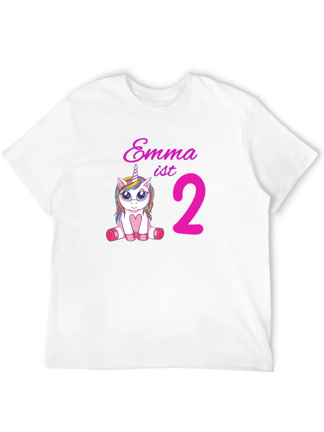 Emmas 2nd Birthday Unicorn T-Shirt