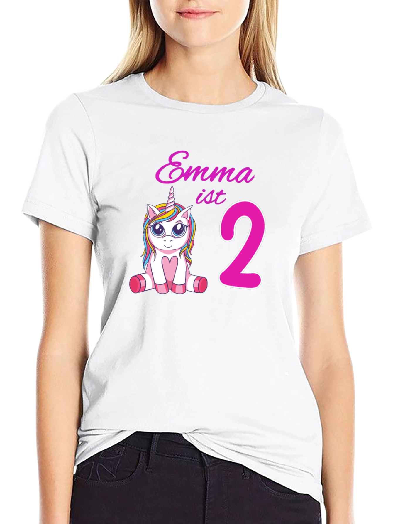 Emmas 2nd Birthday Unicorn T-Shirt