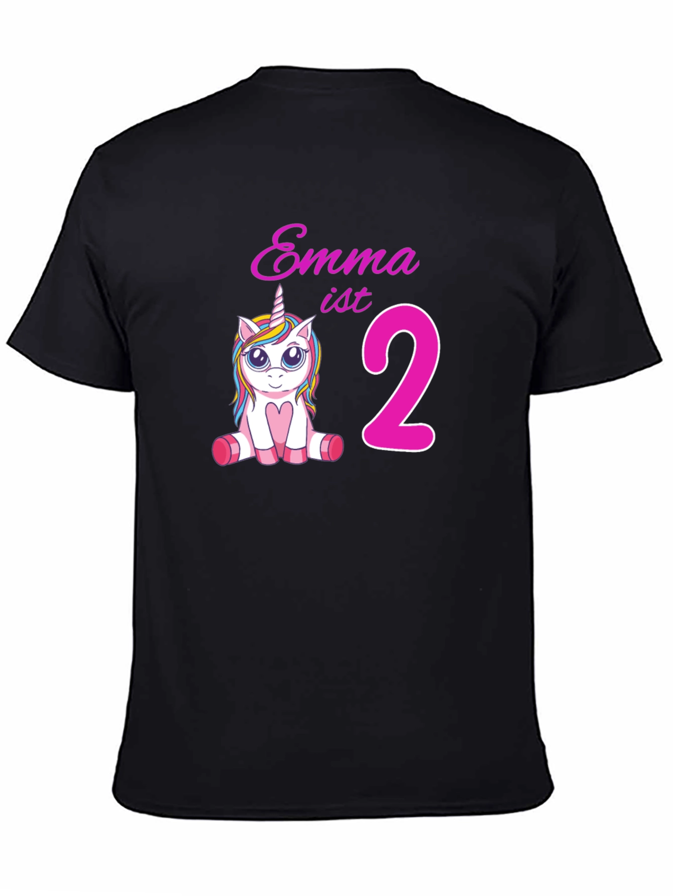 Emmas 2nd Birthday Unicorn T-Shirt