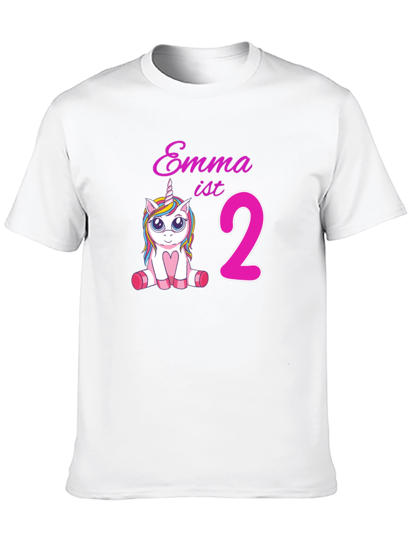Emmas 2nd Birthday Unicorn T-Shirt