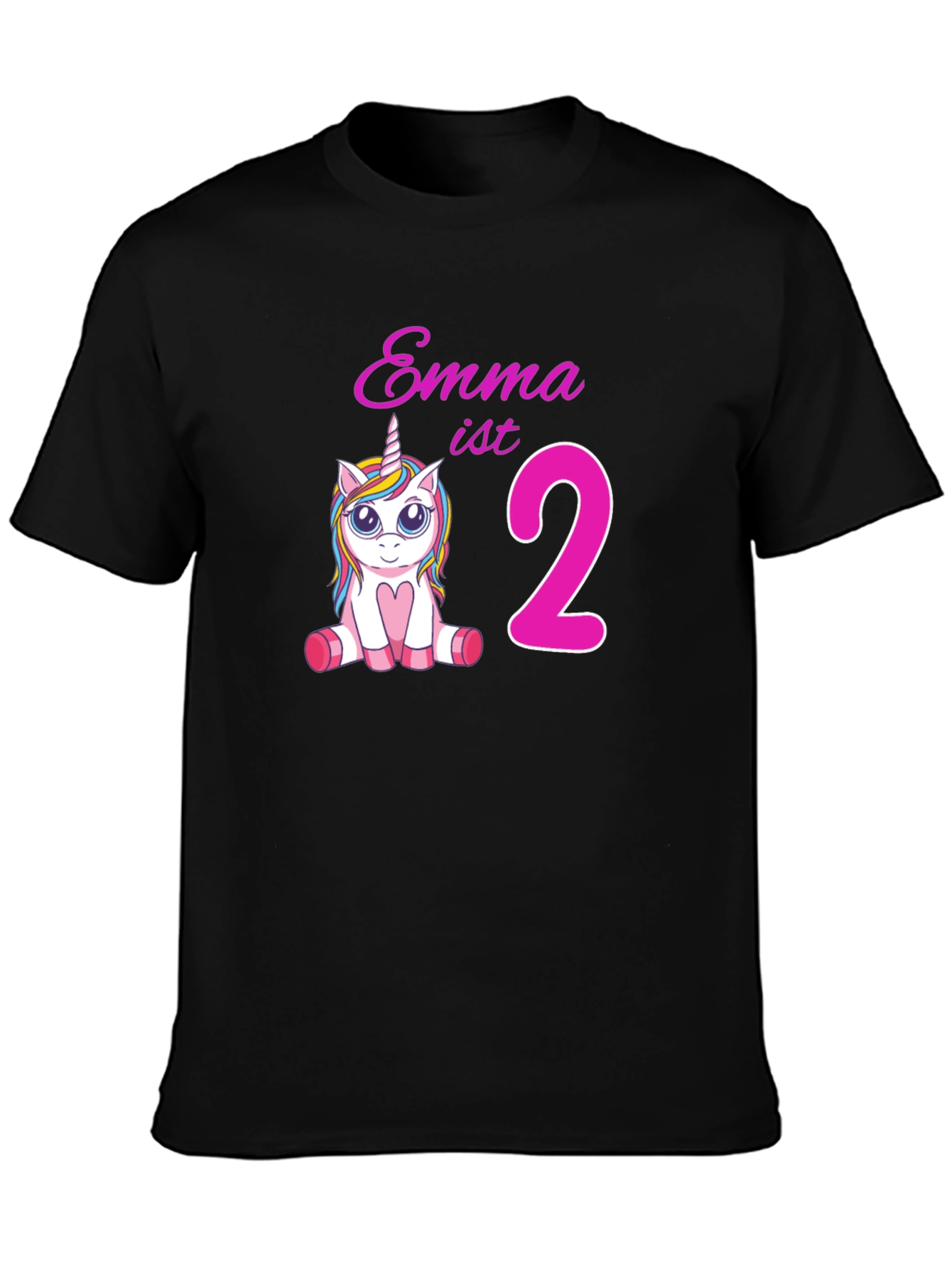 Emmas 2nd Birthday Unicorn T-Shirt