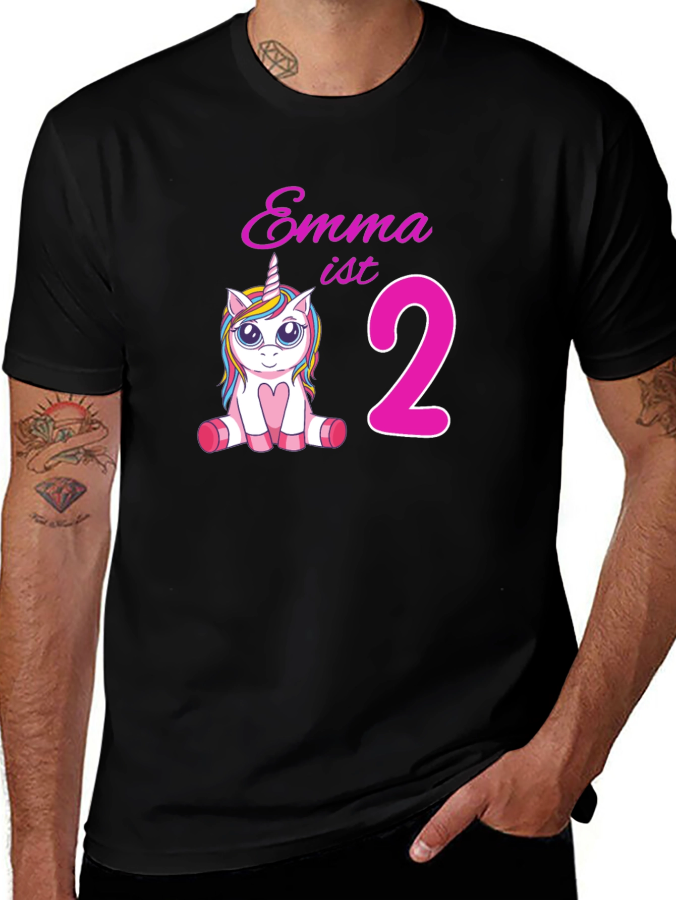 Emmas 2nd Birthday Unicorn T-Shirt