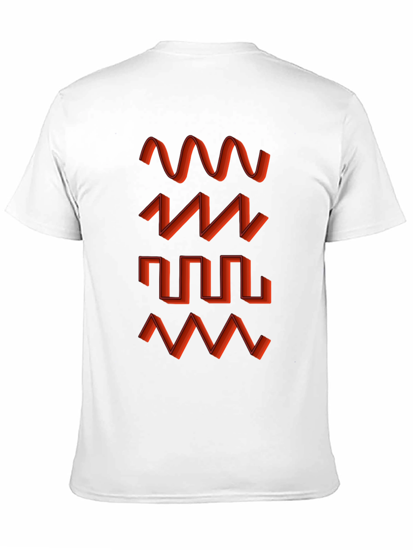 Sound Wave Graphic Tee - Modern Abstract Design T-Shirt
