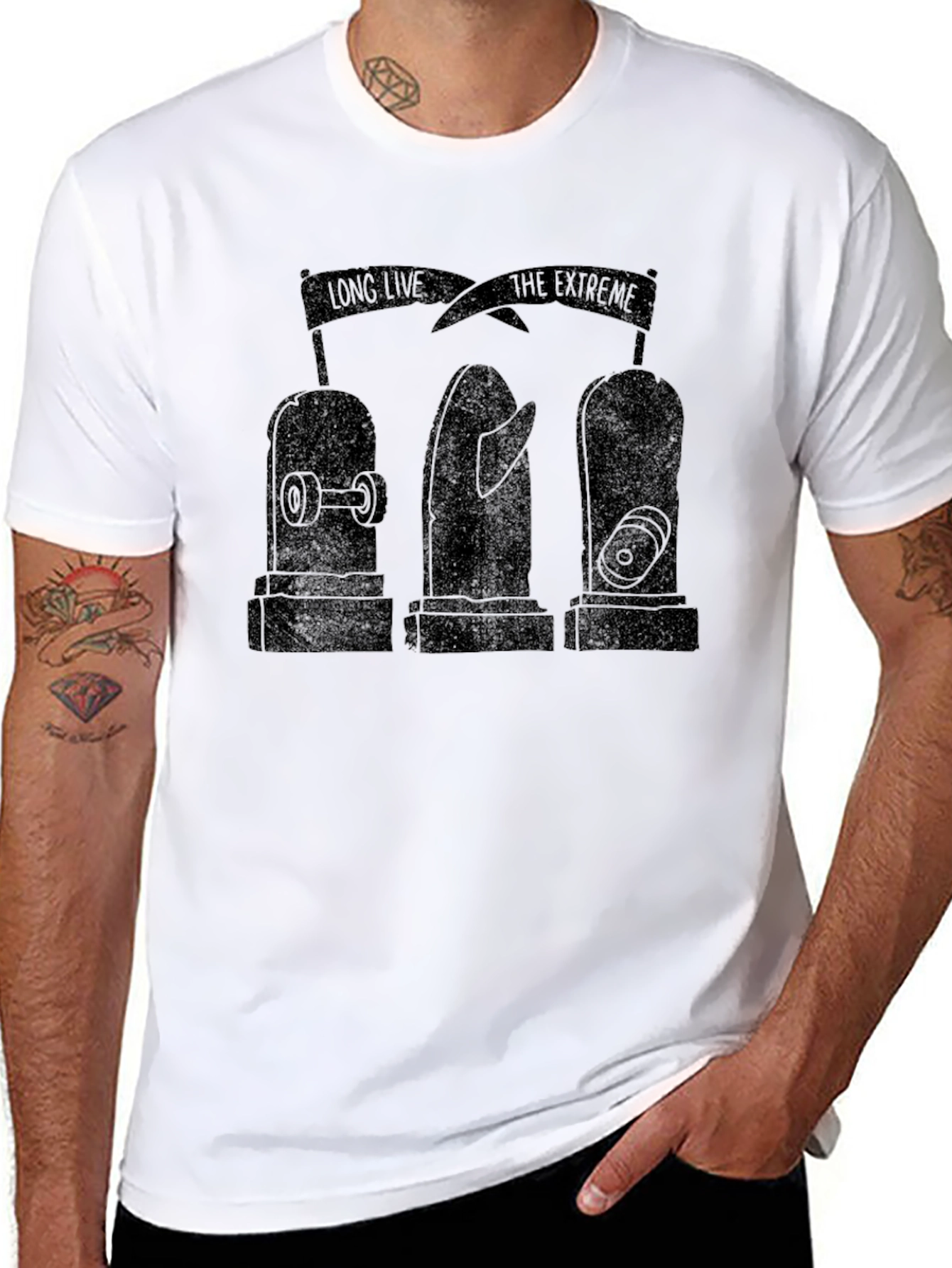 Long Live the Extreme Black Graphic Tee