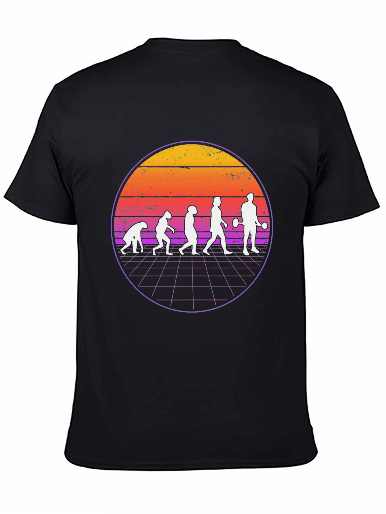 Evolution of Fitness Black Graphic T-Shirt