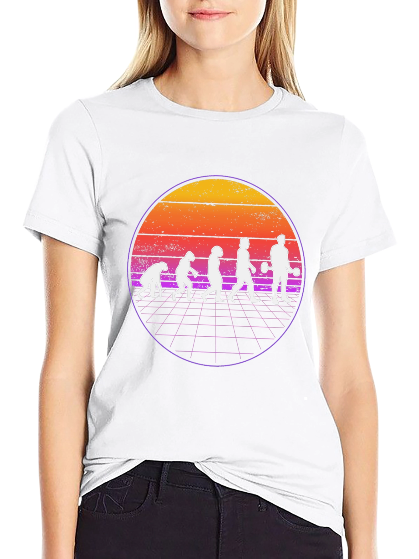 Evolution of Fitness Black Graphic T-Shirt