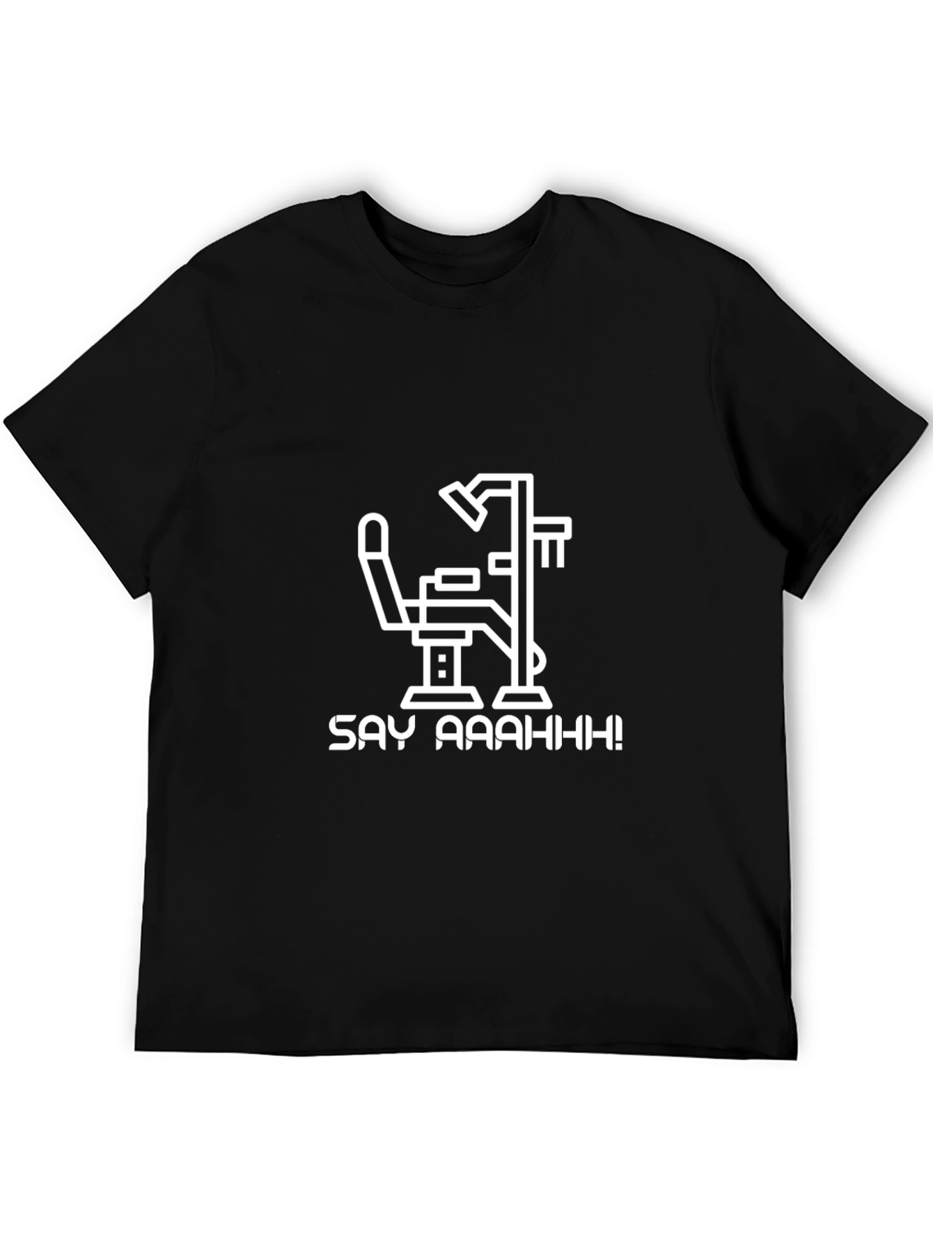 Say Aaaahh! Dentist Chair Graphic Tee - Black