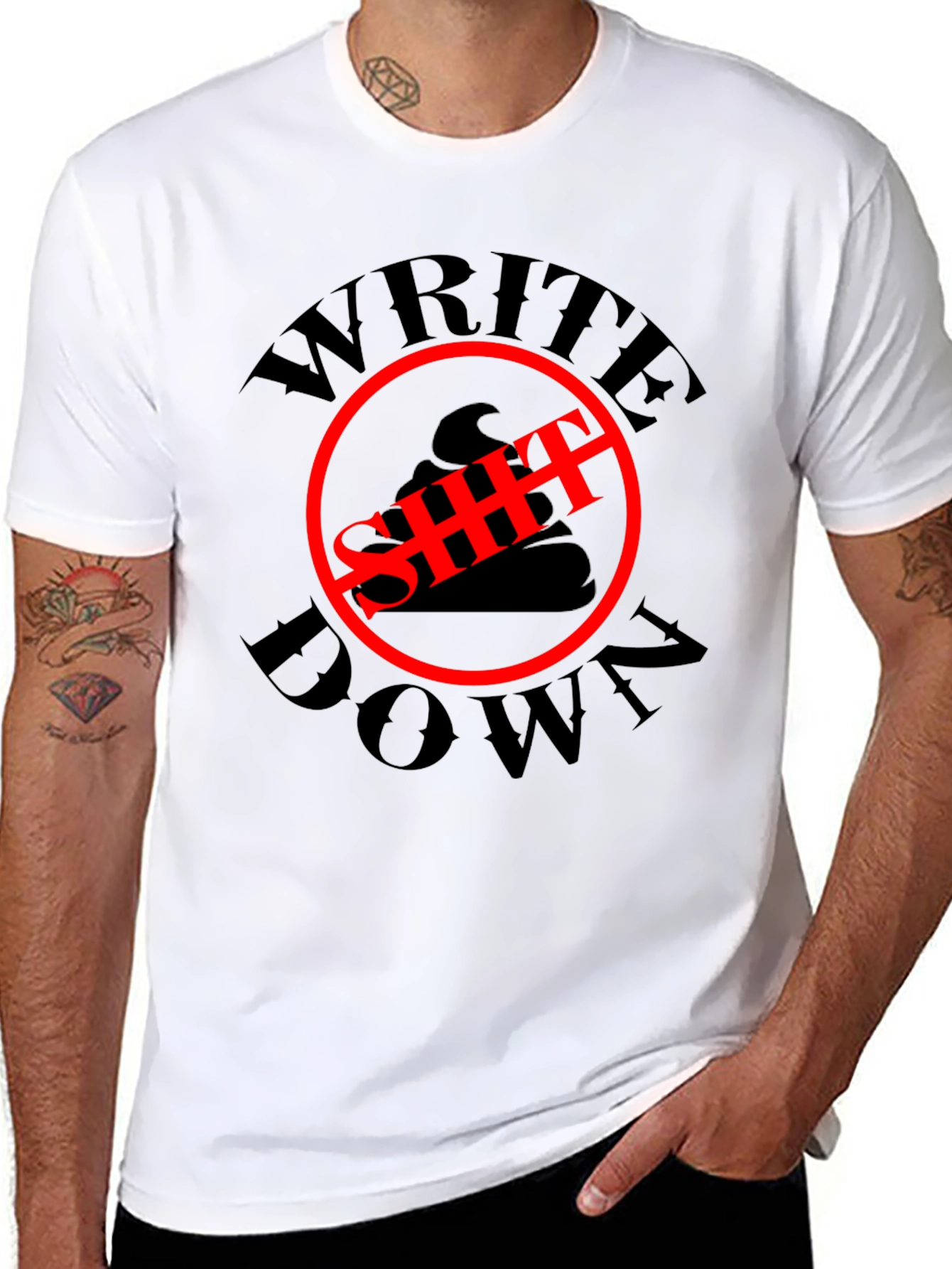 Write Down T-Shirt - Funny Graphic Tee