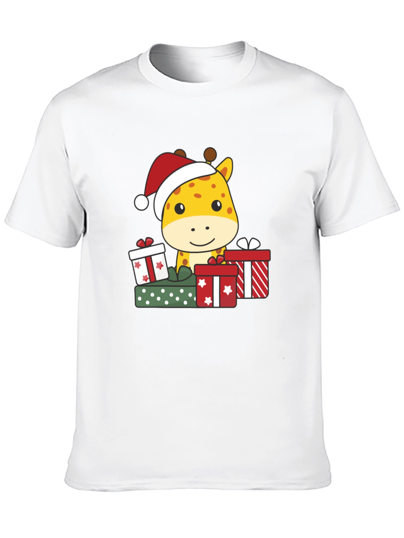 Festive Giraffe Christmas T-Shirt