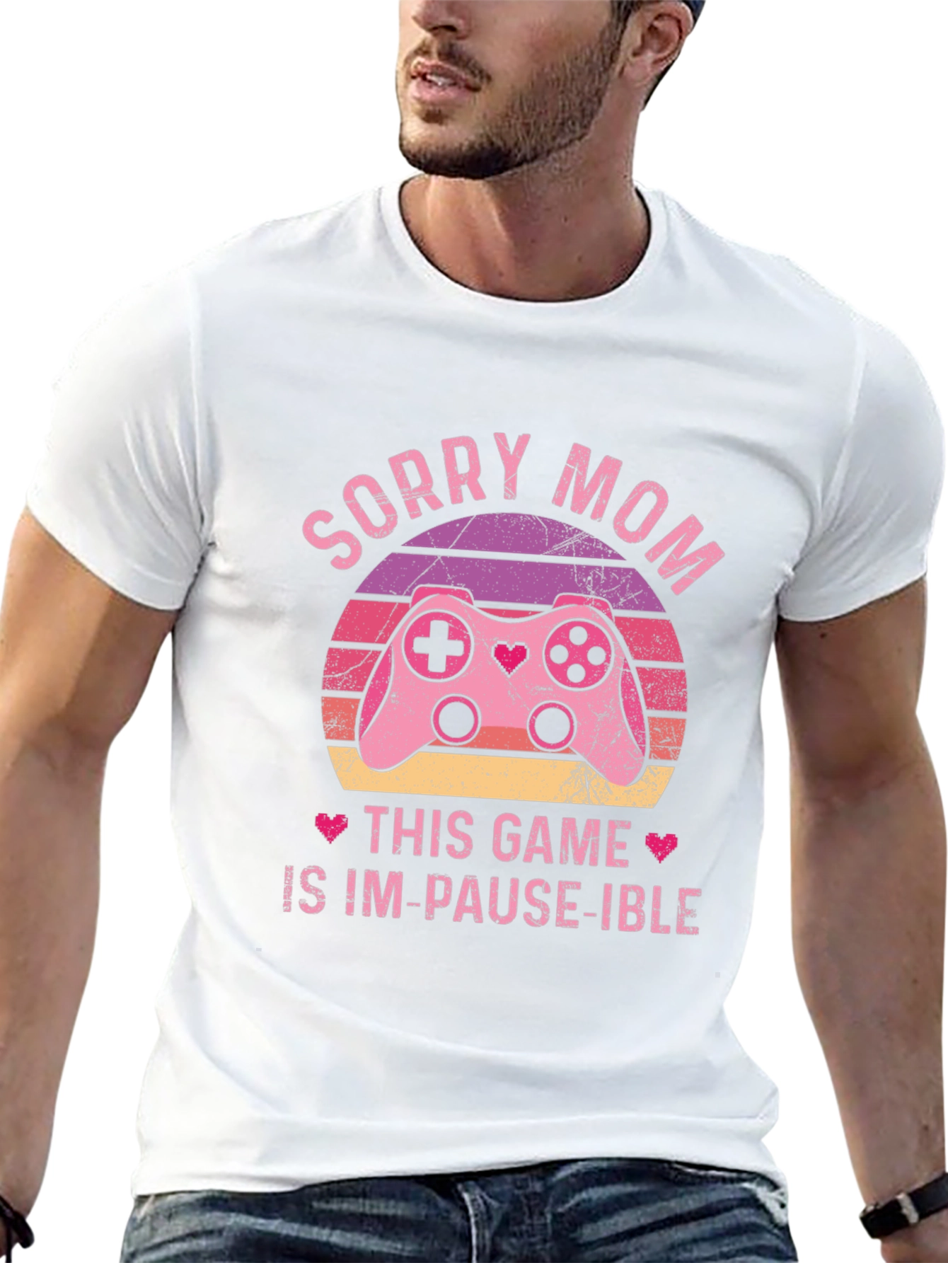 Sorry Mom Im-Pause-Ible Gamer T-Shirt